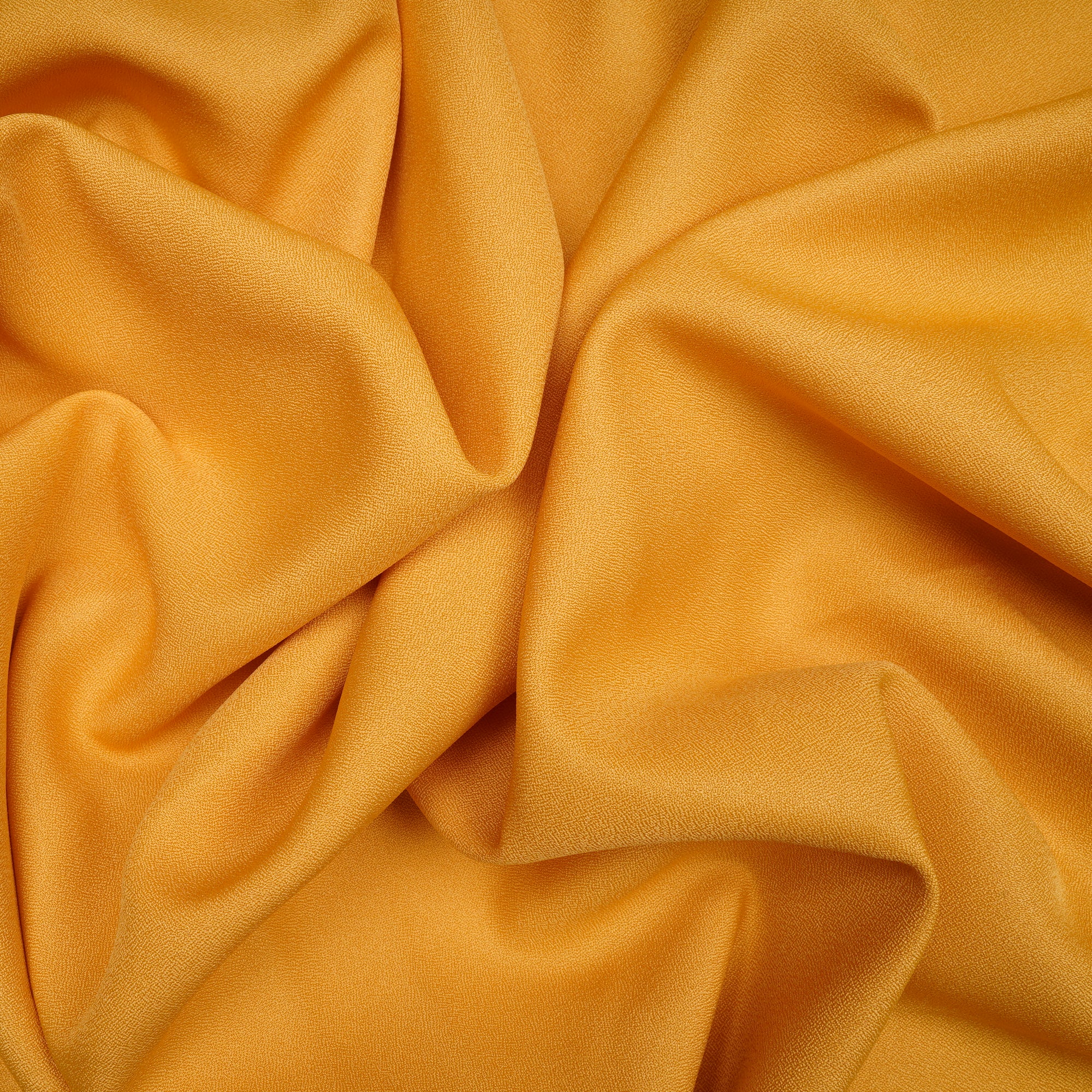 Mustard Solid Dyed Imported Amazon Moss Crepe Fabric (60" Width)
