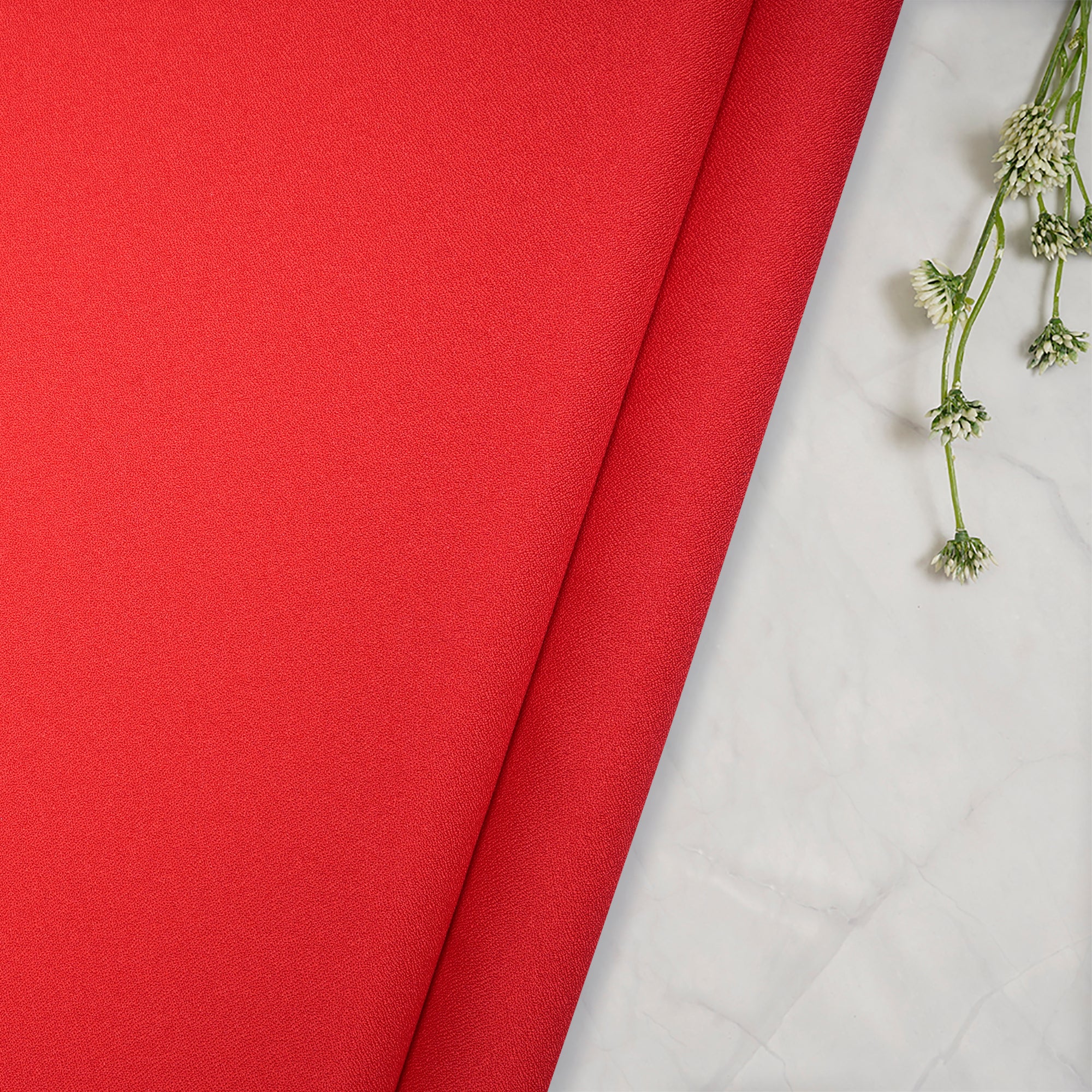 Premium White Red Heart Print Crepe Fabric at Rs 14.00, Udyog Vihar, Gurugram