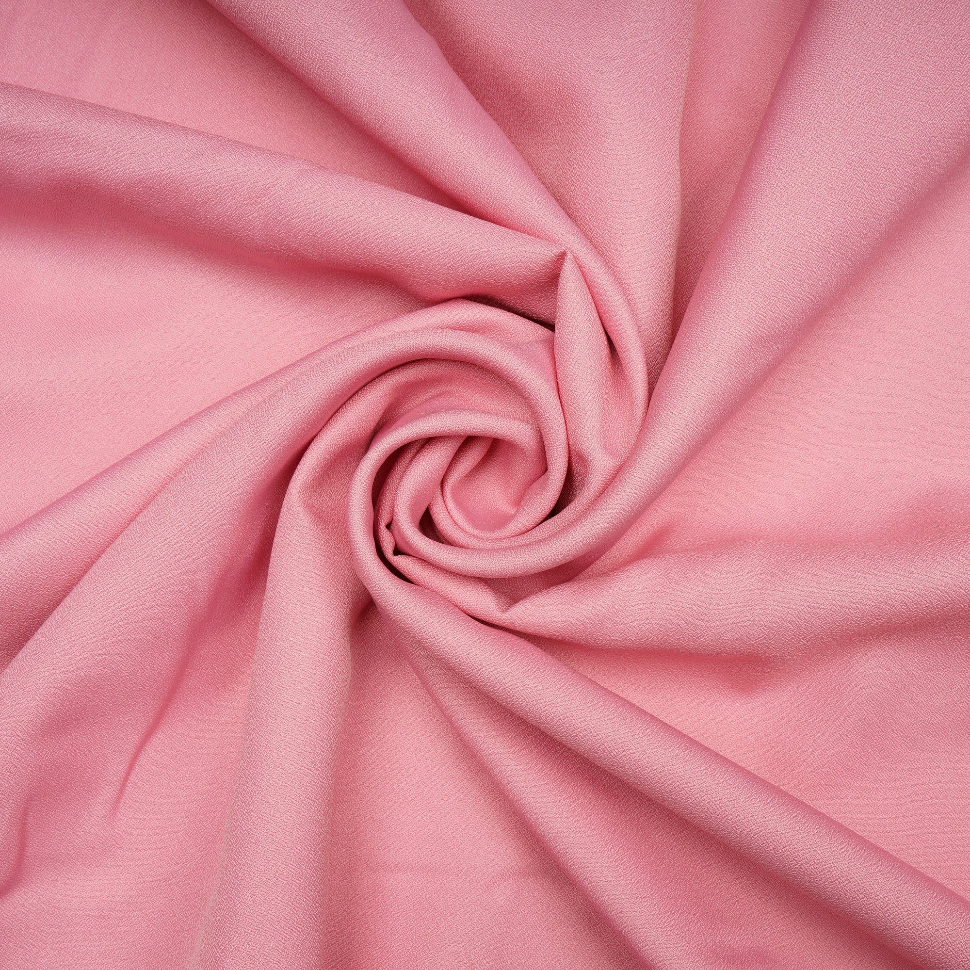 Geranium Pink Solid Dyed Imported Amazon Moss Crepe Fabric (60" Width)