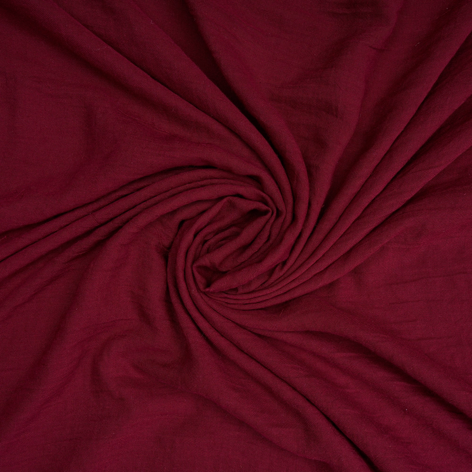 Maroon Solid Dyed Imported Ice Voile Fabric (60" Width)