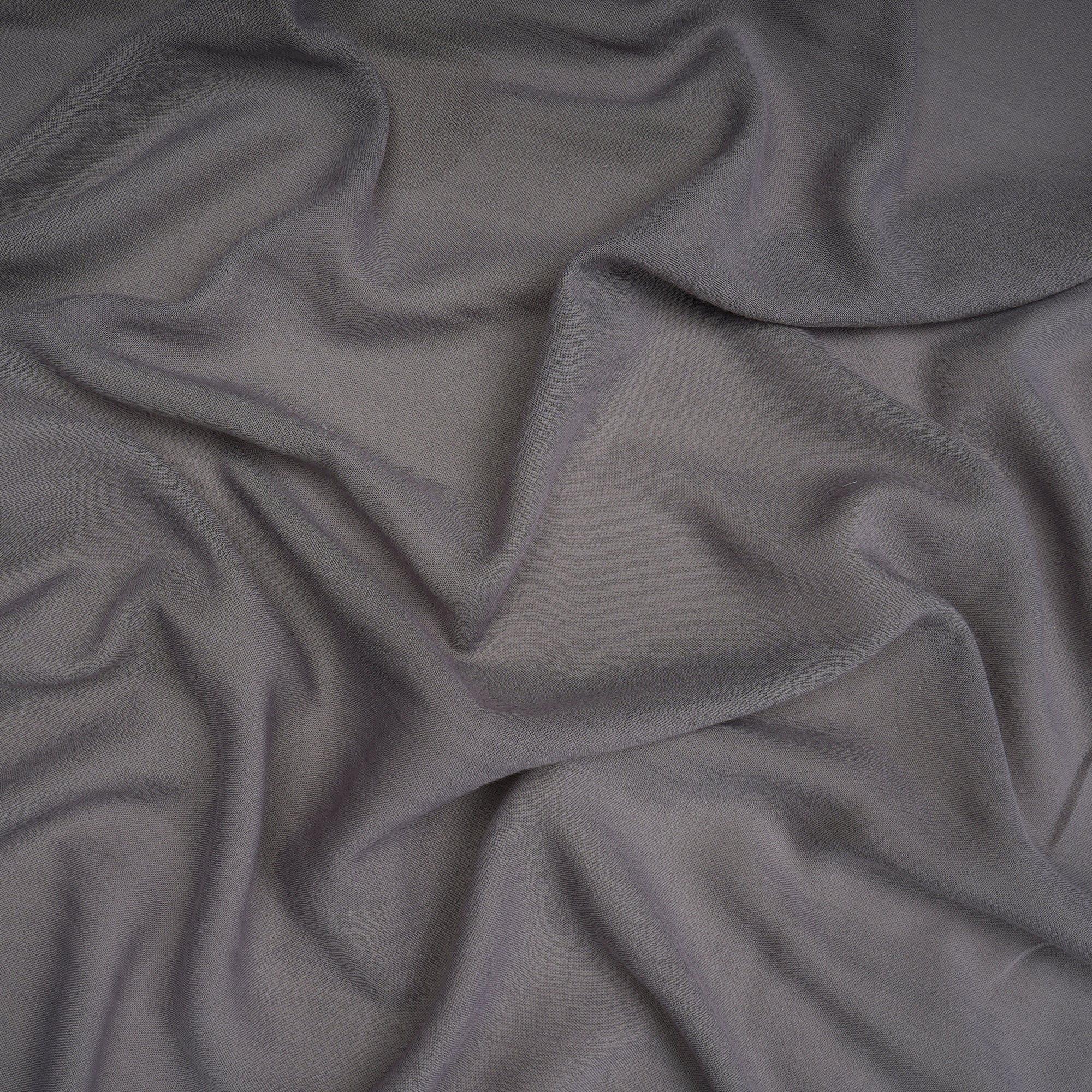 Dark Grey Solid Dyed Imported Ice Voile Fabric (60" Width)