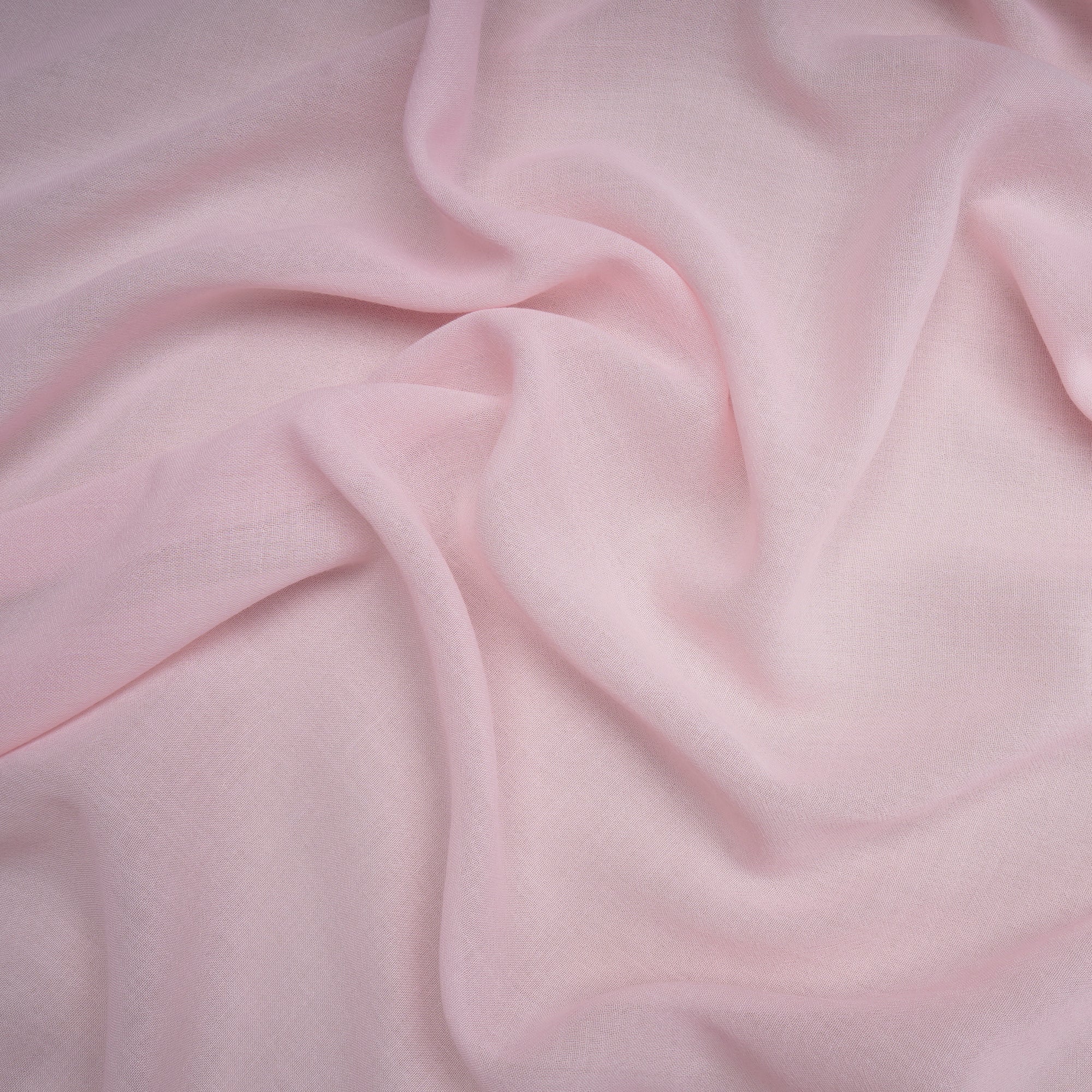 Baby Pink Solid Dyed Imported Ice Voile Fabric (60" Width)