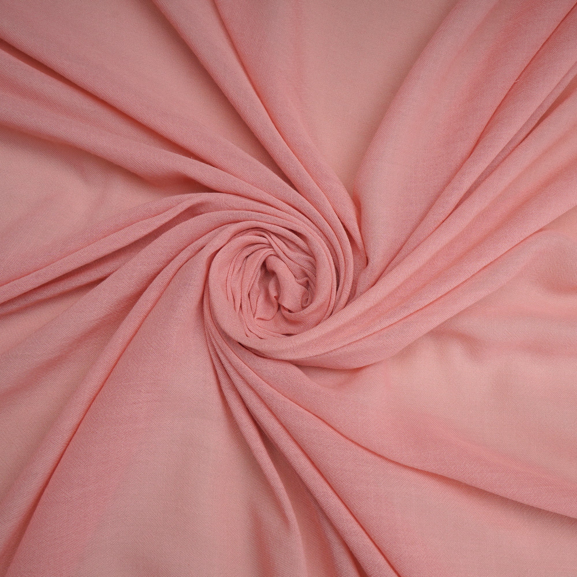 Peach Solid Dyed Imported Ice Voile Fabric (60" Width)