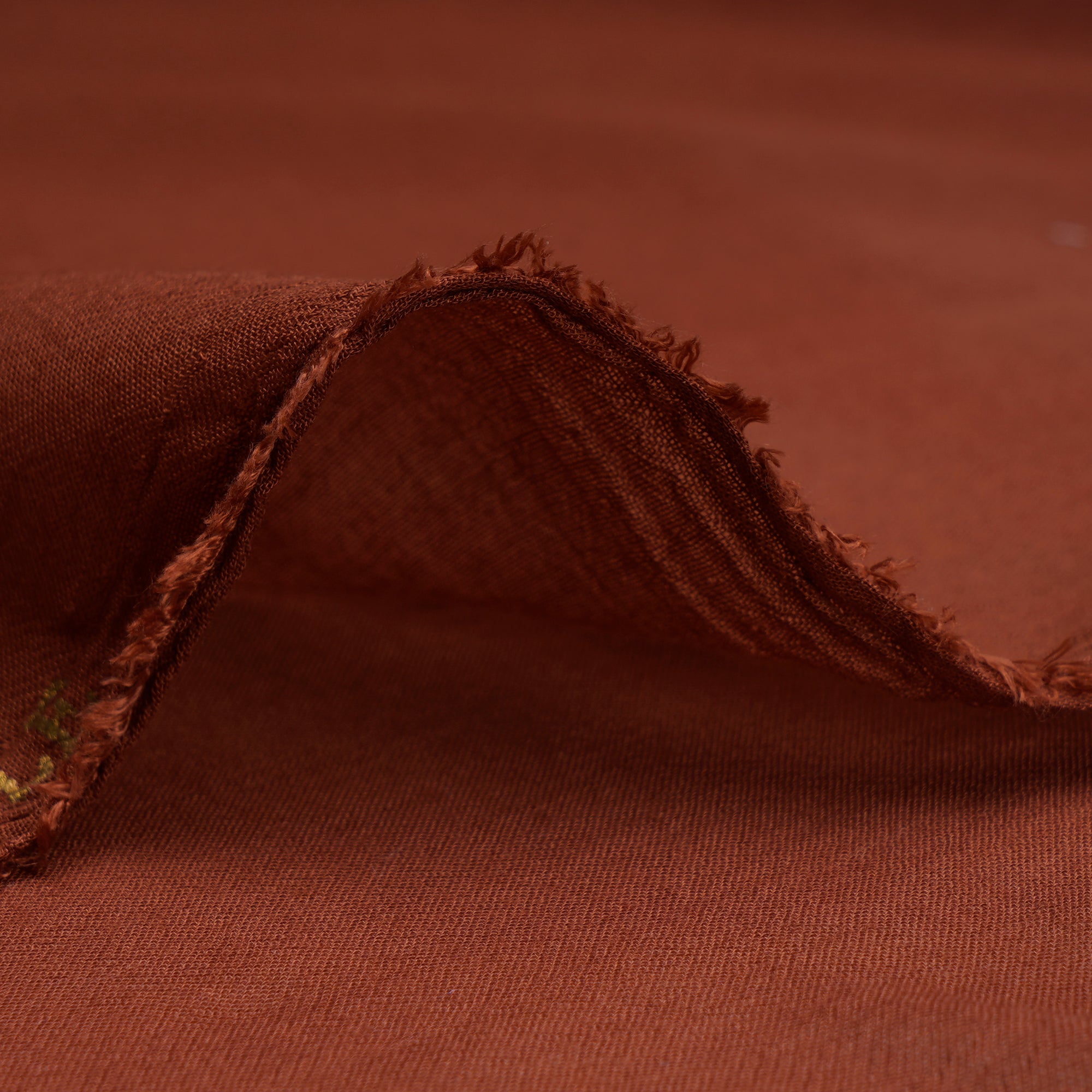 Brown Solid Dyed Imported Ice Voile Fabric (60" Width)