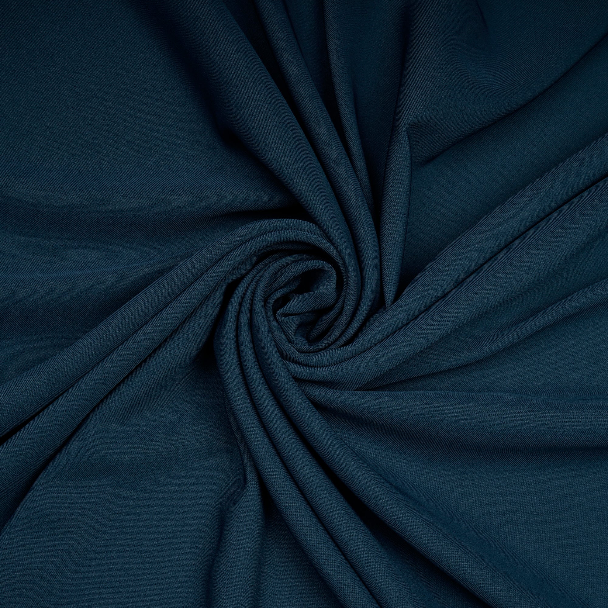 Moroccan Blue Solid Dyed Imported British Twill Fabric (60" Width)