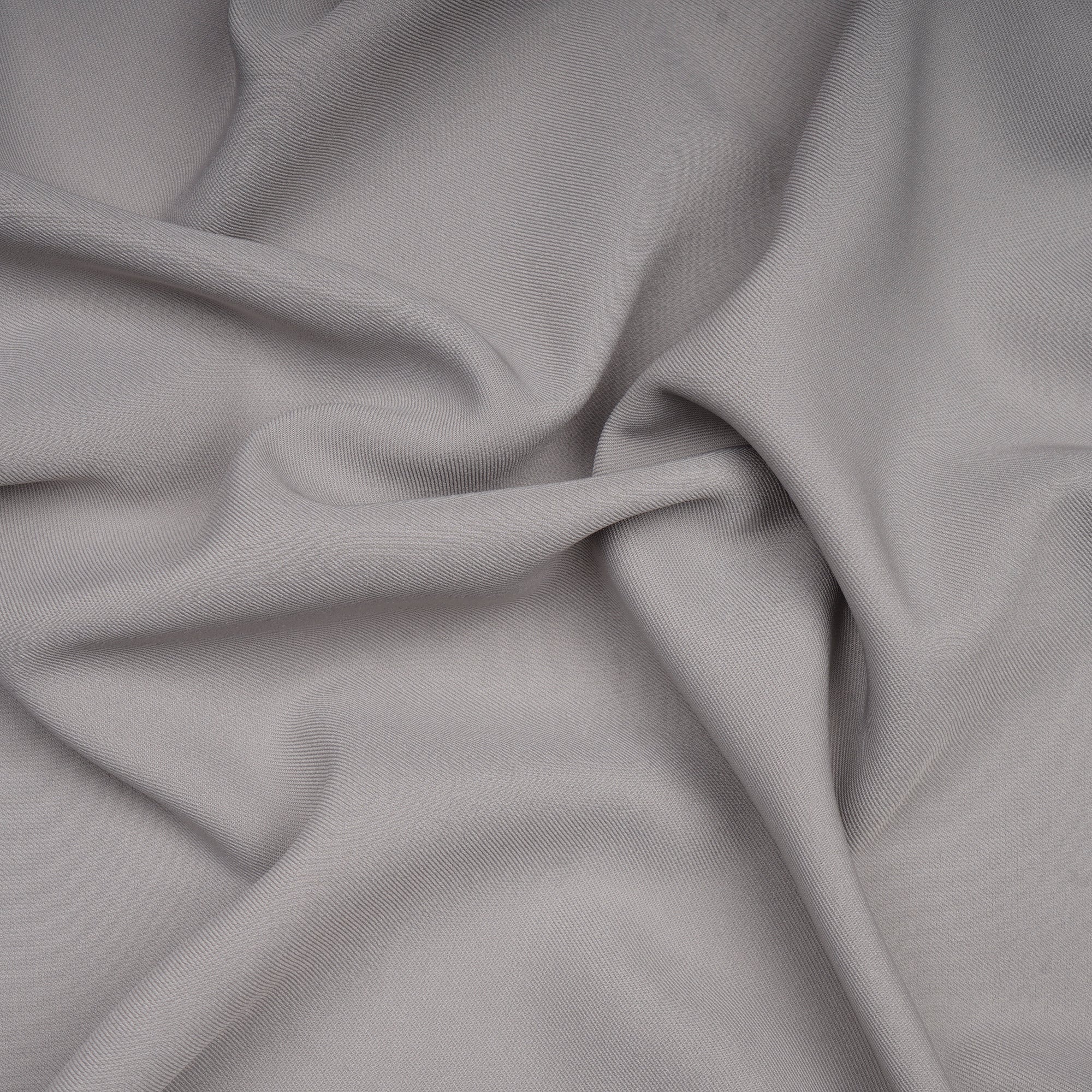 Flint Gray Solid Dyed Imported British Twill Fabric (60" Width)