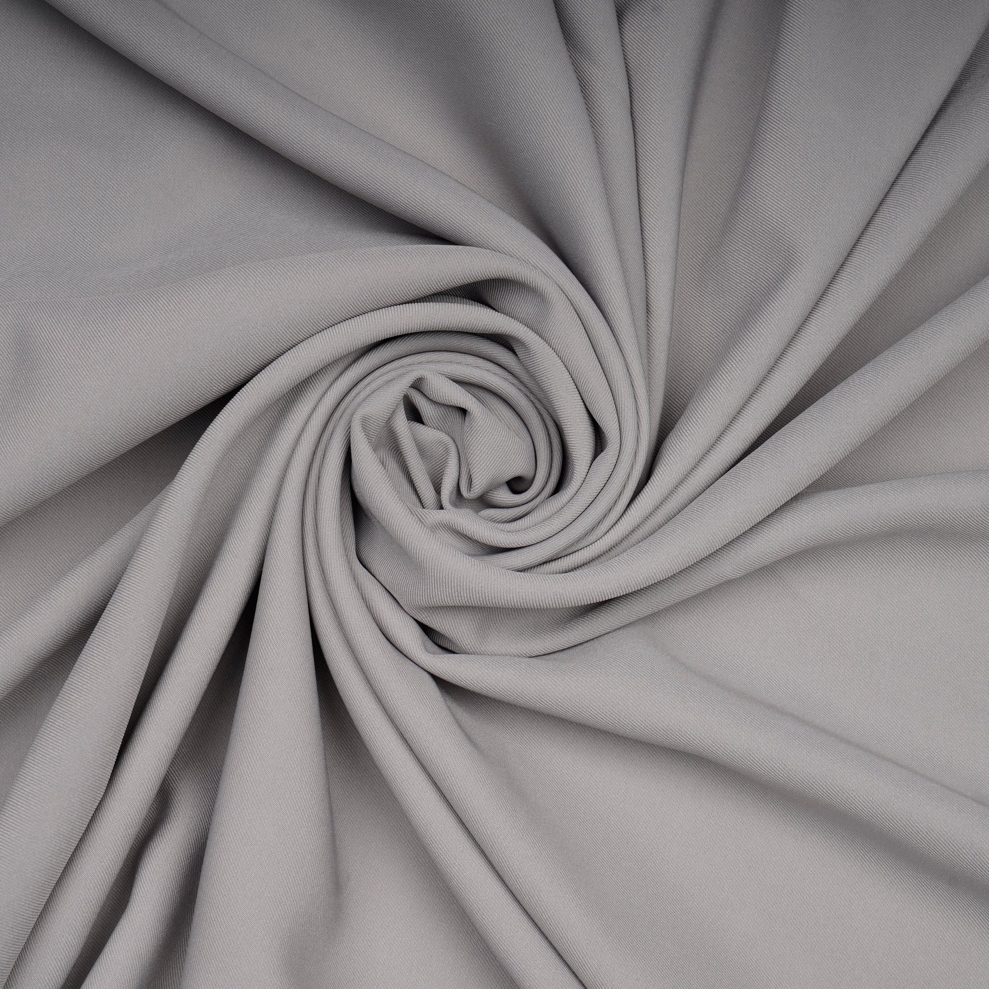 Flint Gray Solid Dyed Imported British Twill Fabric (60" Width)