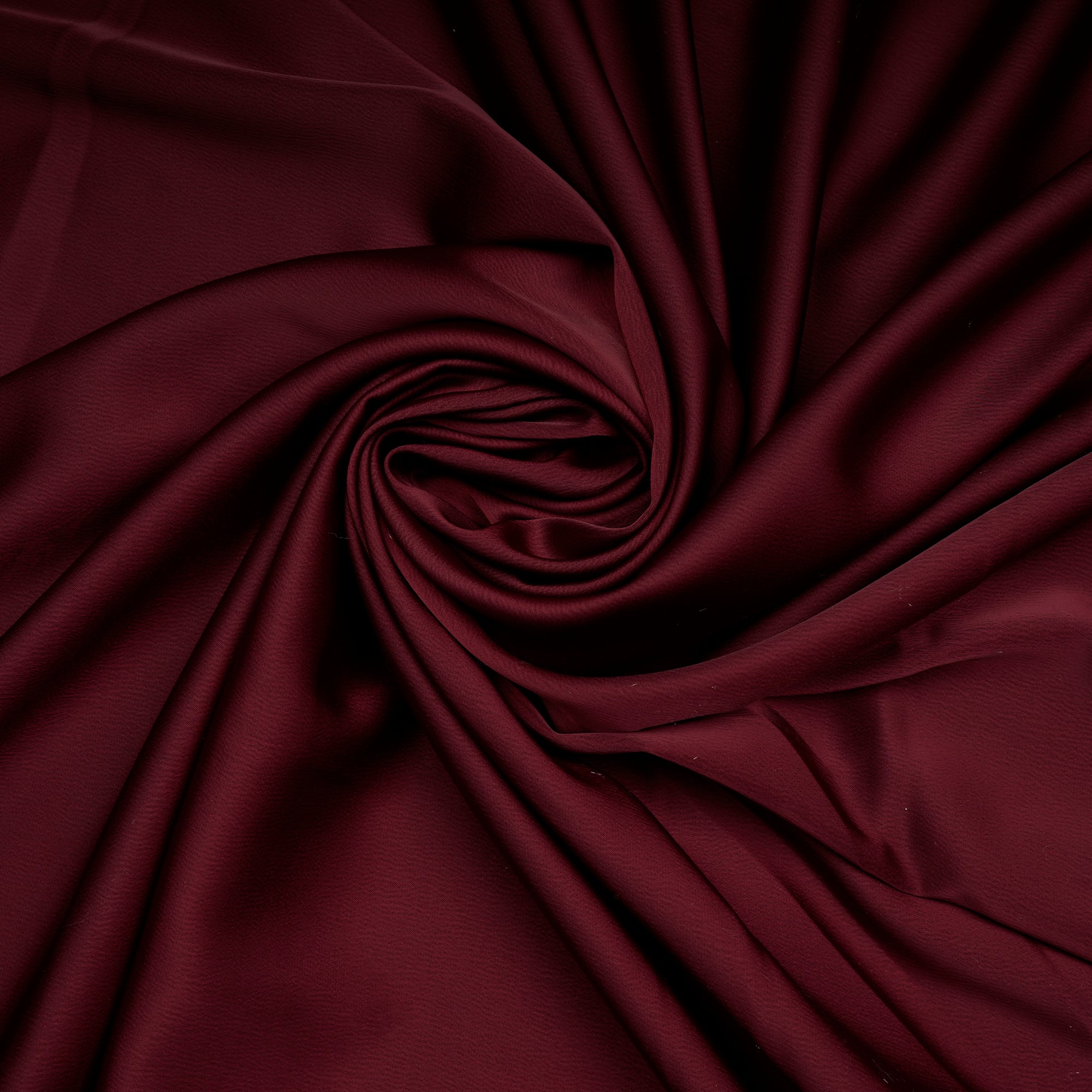 Cordovan Solid Dyed Imported Crunchy Satin Fabric (60" Width)