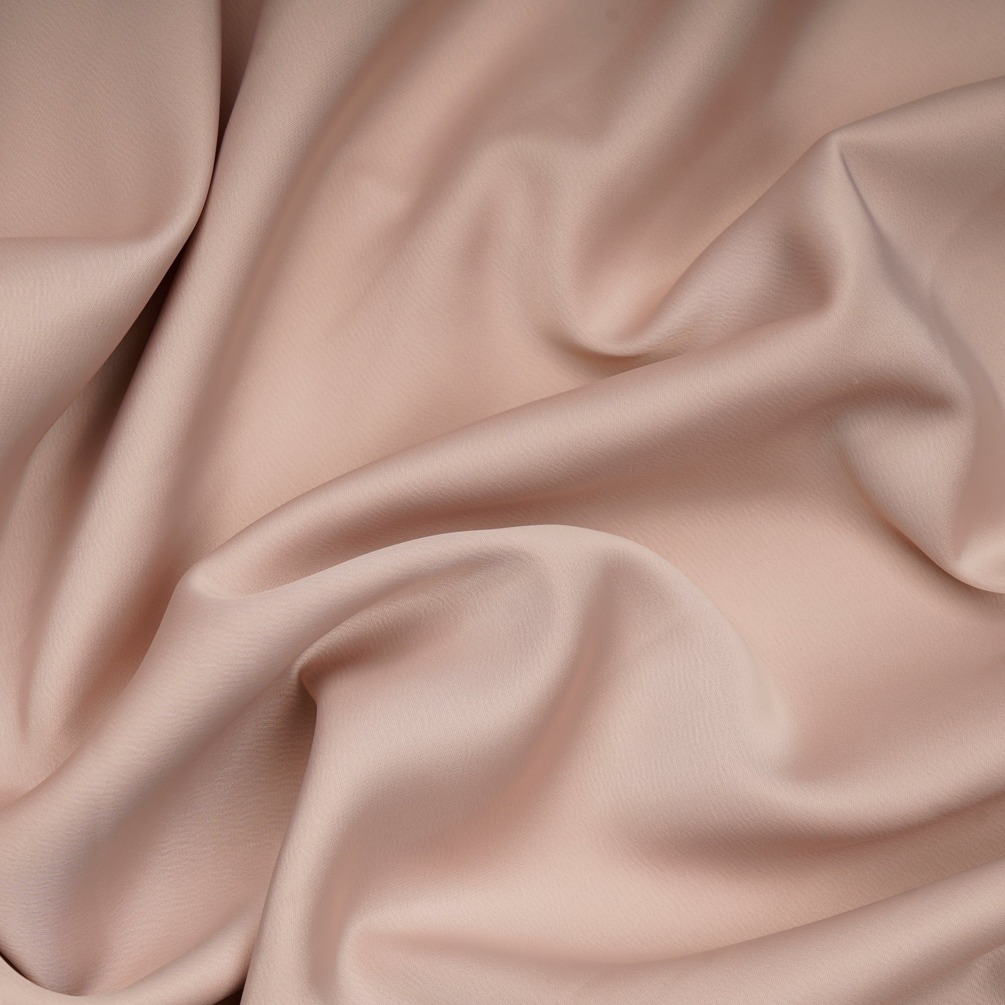 Whisper Pink Solid Dyed Imported Crunchy Satin Fabric (60" Width)