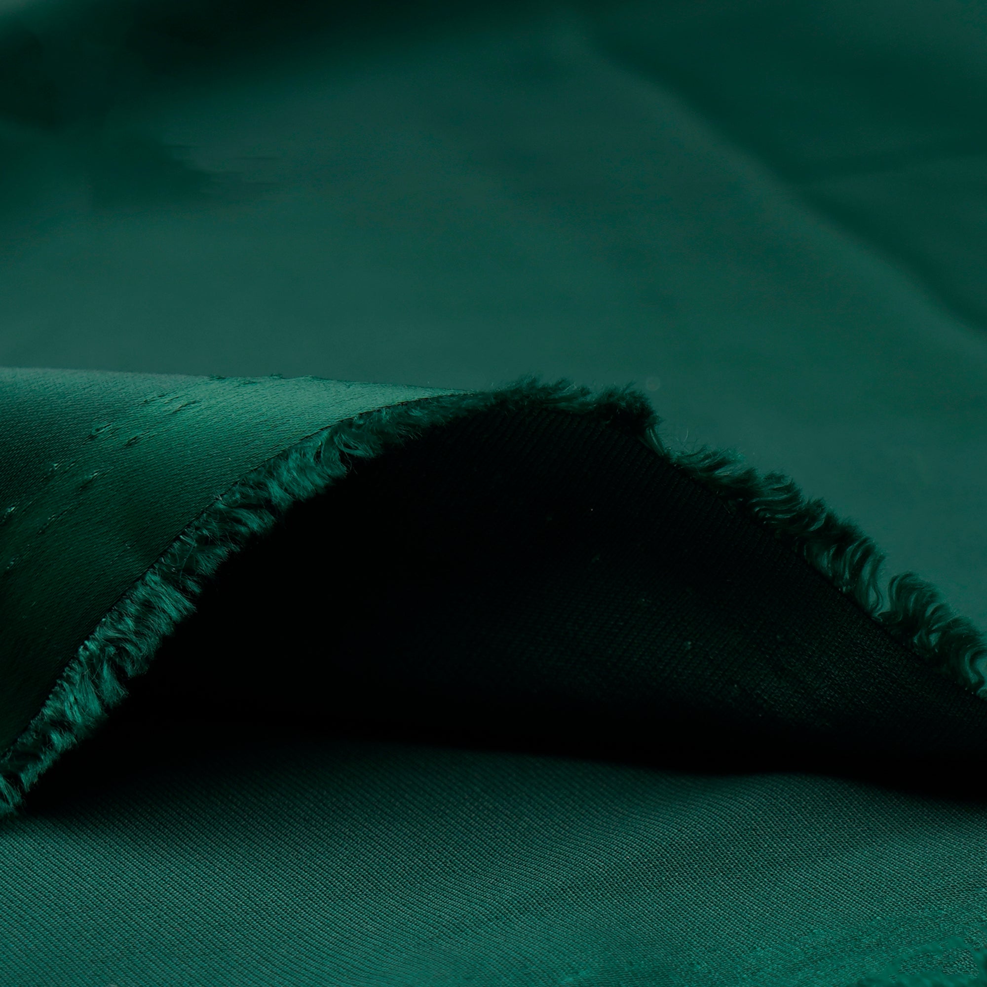 Deep Green Solid Dyed Imported Crunchy Satin Fabric (60" Width)
