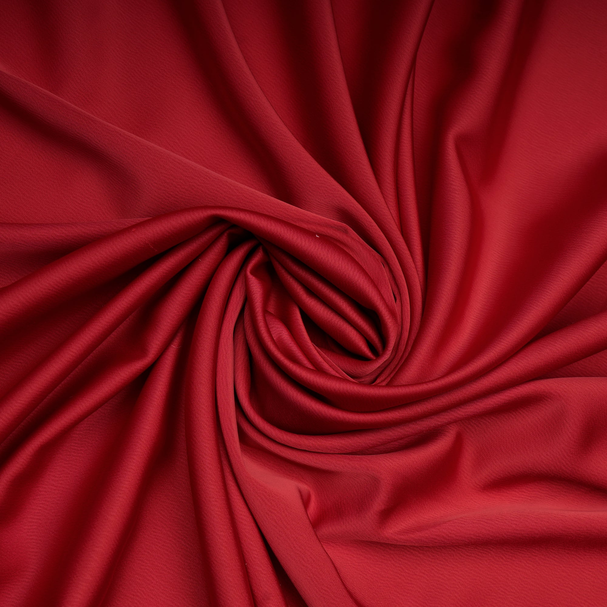Red Solid Dyed Imported Crunchy Satin Fabric (60" Width)