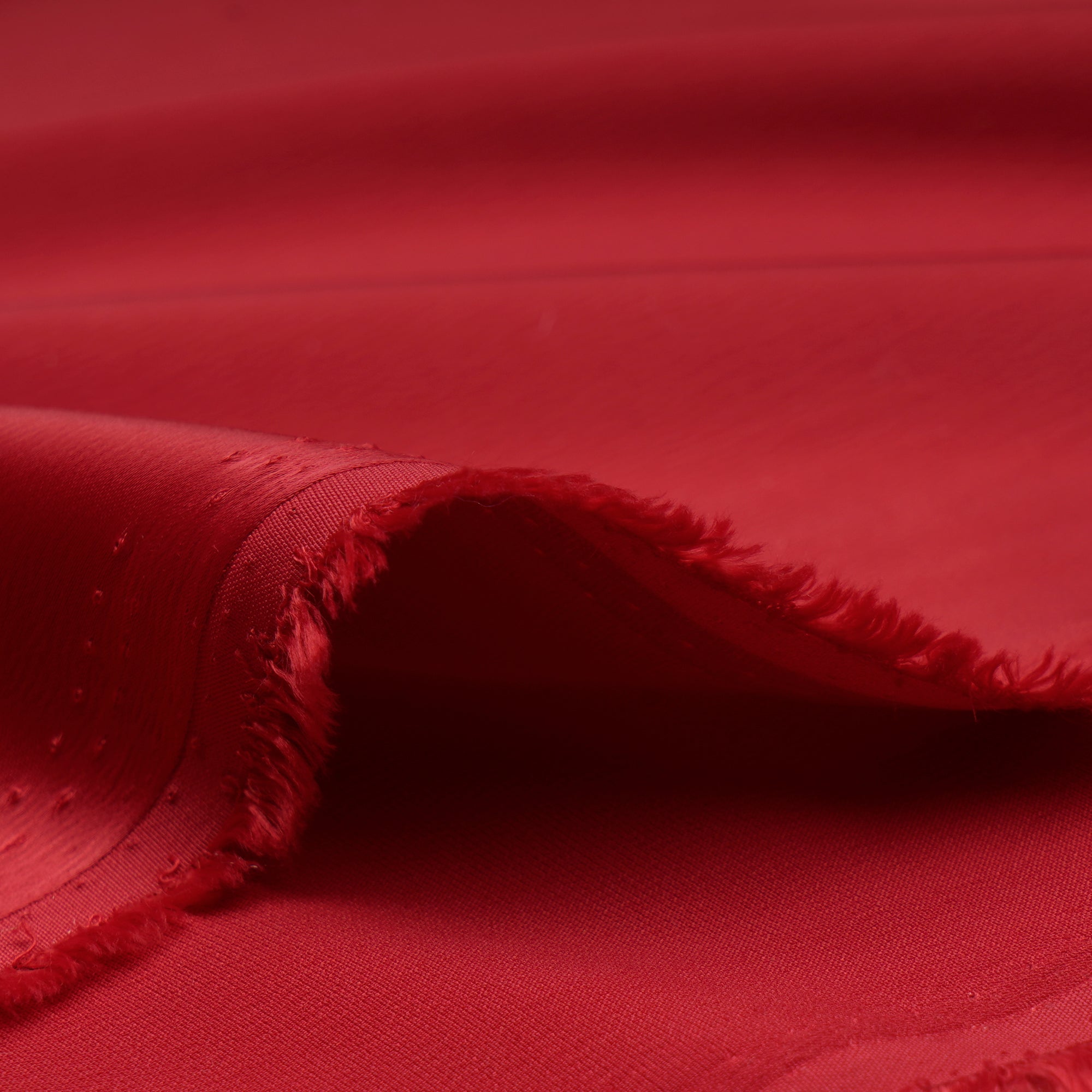Red Solid Dyed Imported Crunchy Satin Fabric (60" Width)