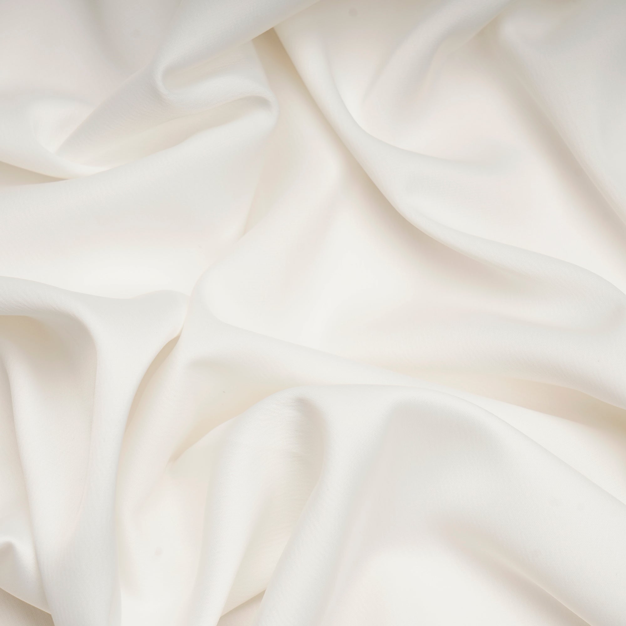 White Solid Dyed Imported Crunchy Satin Fabric (60" Width)