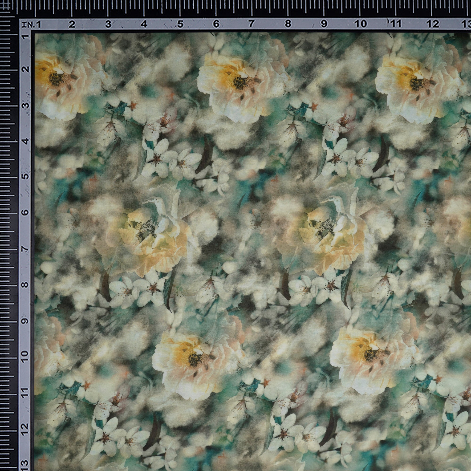 Multi Color Floral Pattern Digital Print Imported Royal Georgette Fabric