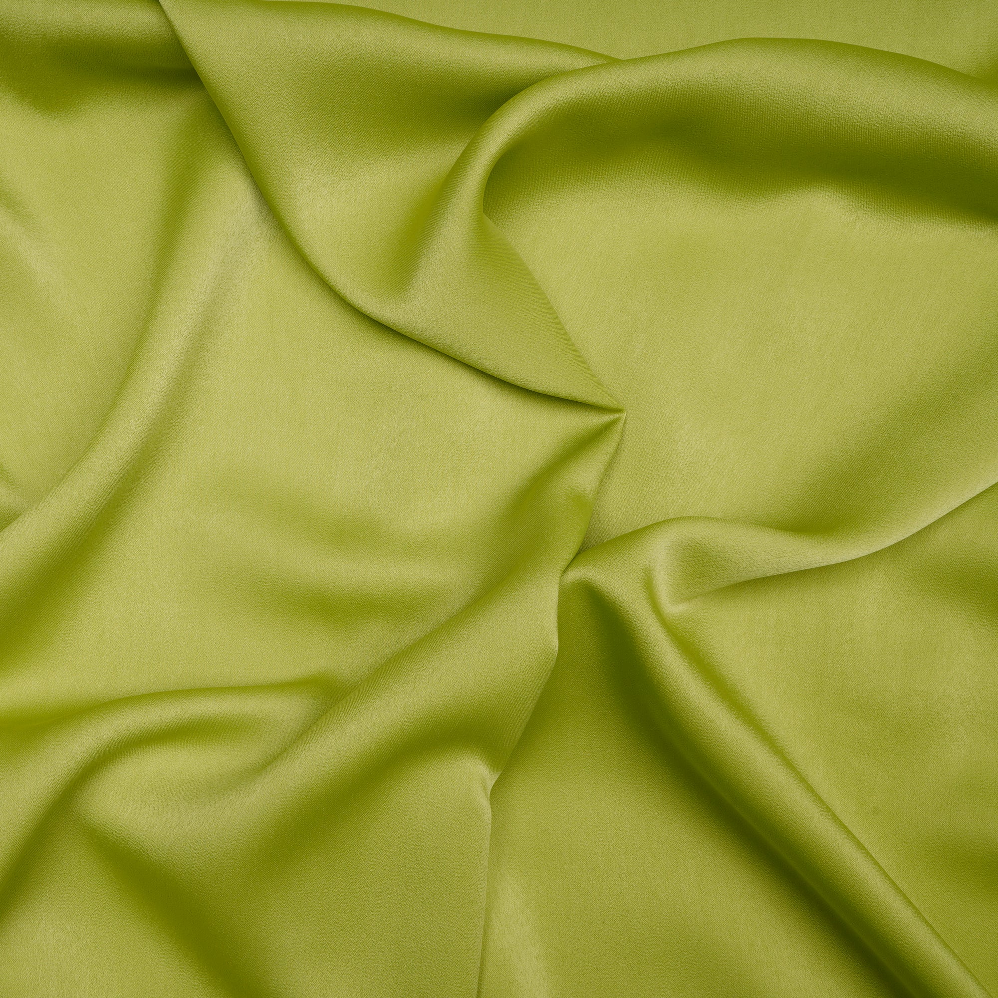 Bright Chartreuse Solid Dyed Imported Velvet Satin Fabric (60" Width)
