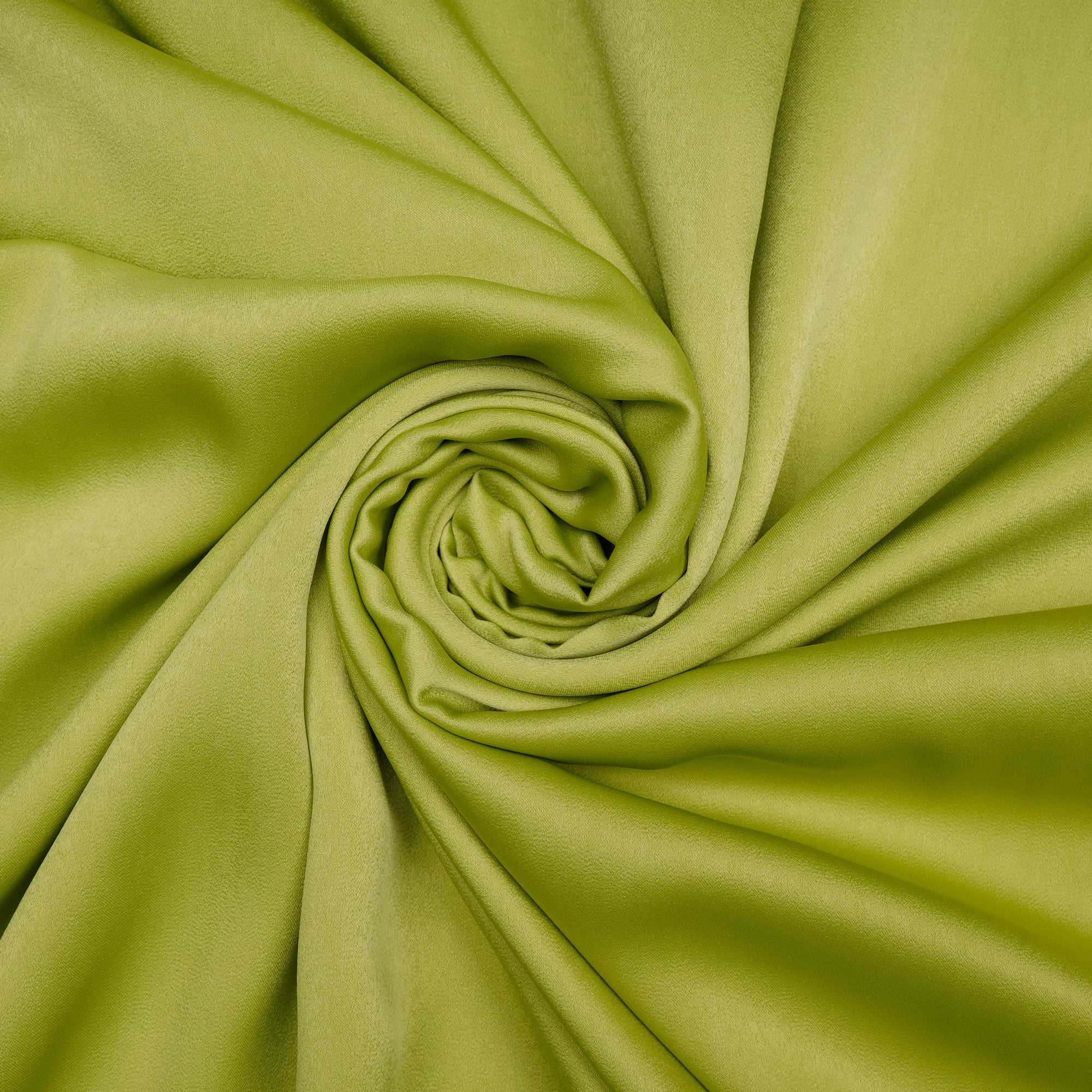 Bright Chartreuse Solid Dyed Imported Velvet Satin Fabric (60" Width)