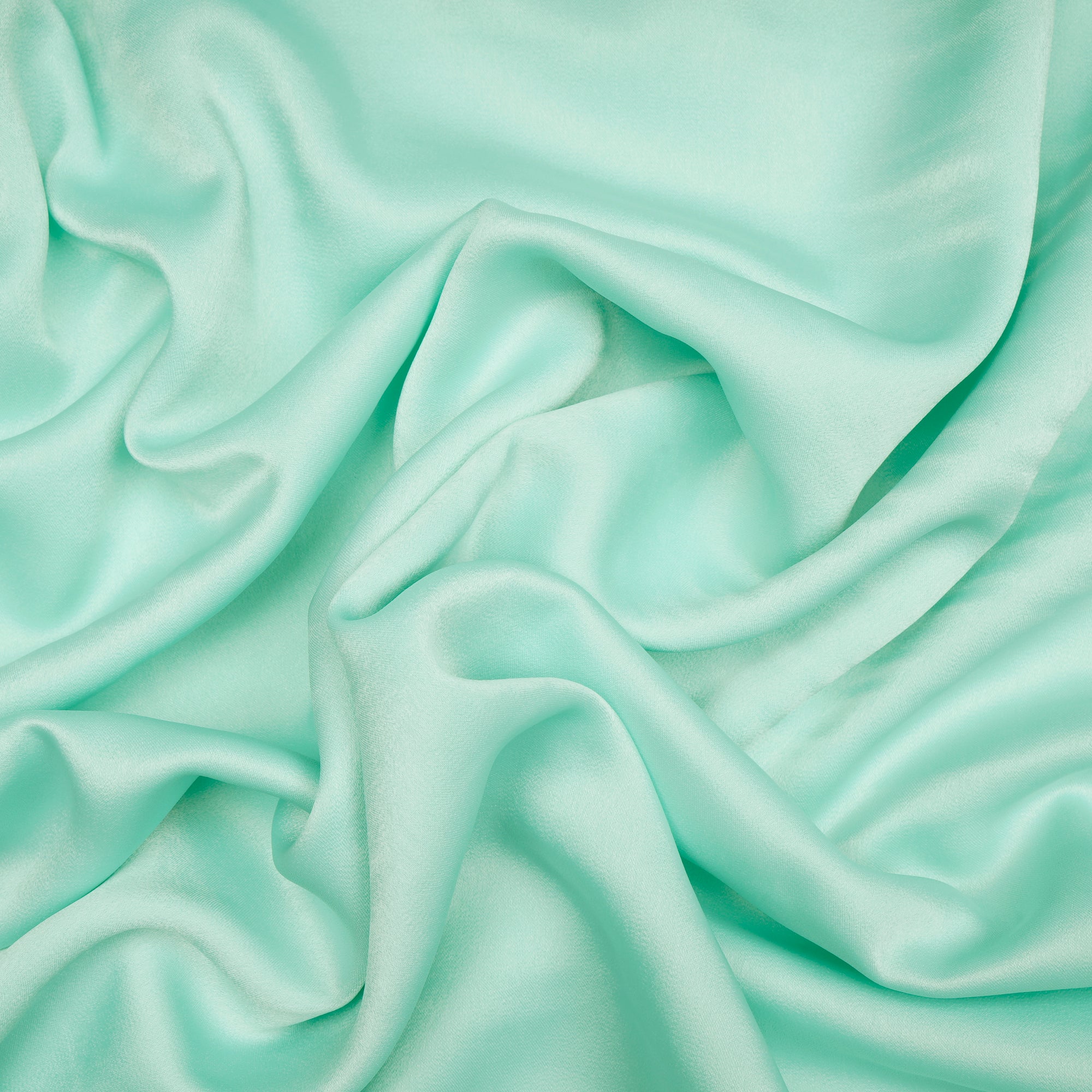 Brook Green Solid Dyed Imported Velvet Satin Fabric (60" Width)
