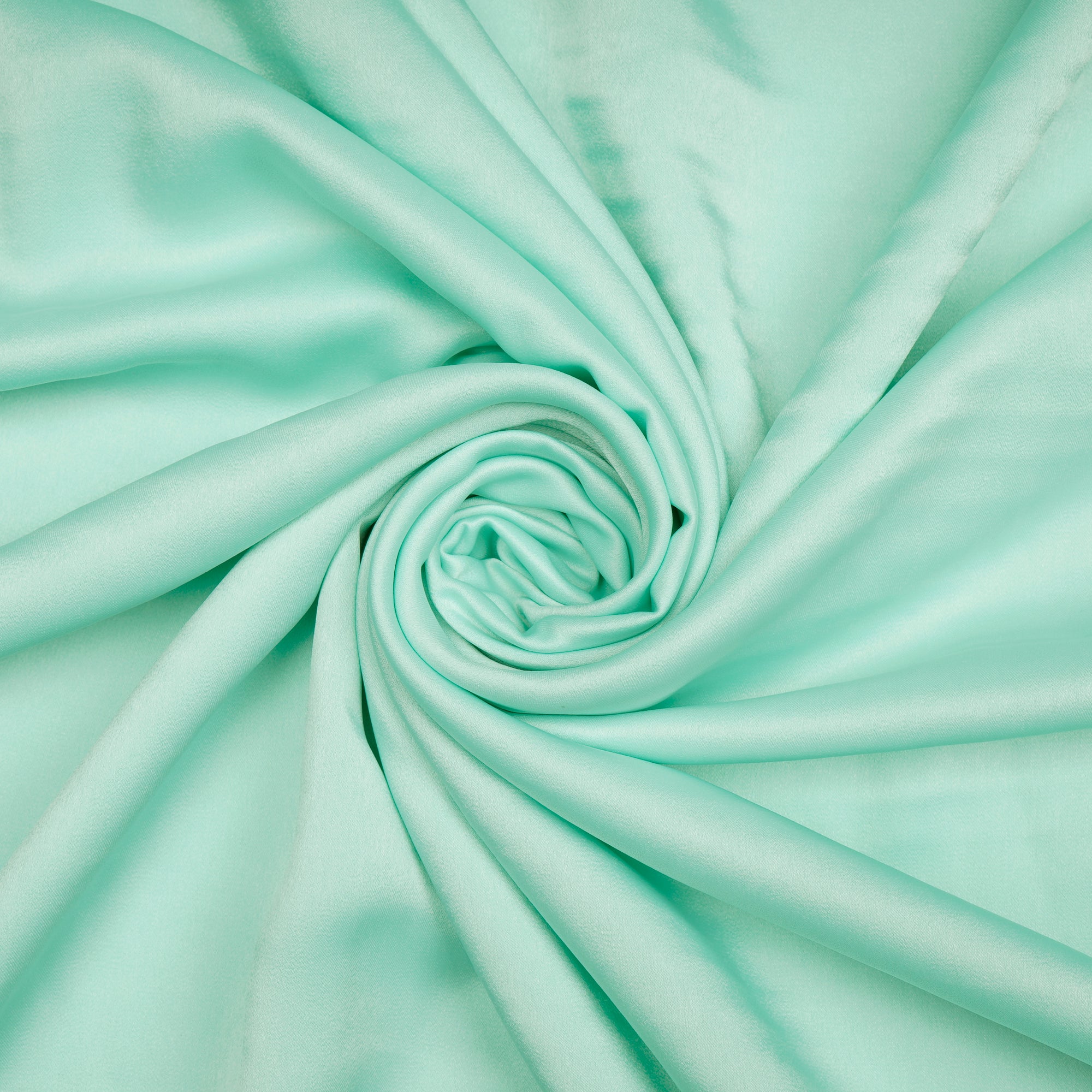 Brook Green Solid Dyed Imported Velvet Satin Fabric (60" Width)