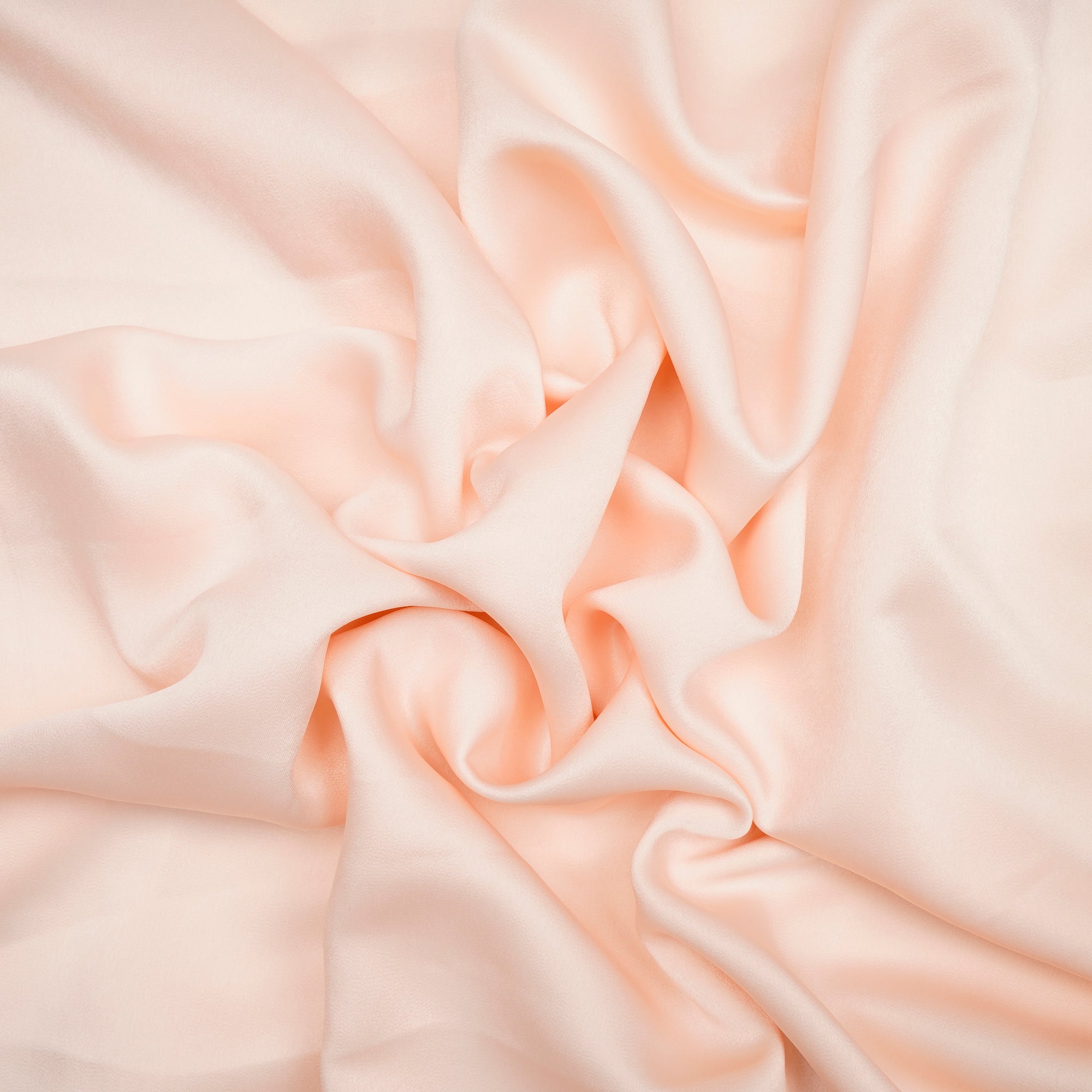 Vanilla Cream Solid Dyed Imported Velvet Satin Fabric (60" Width)