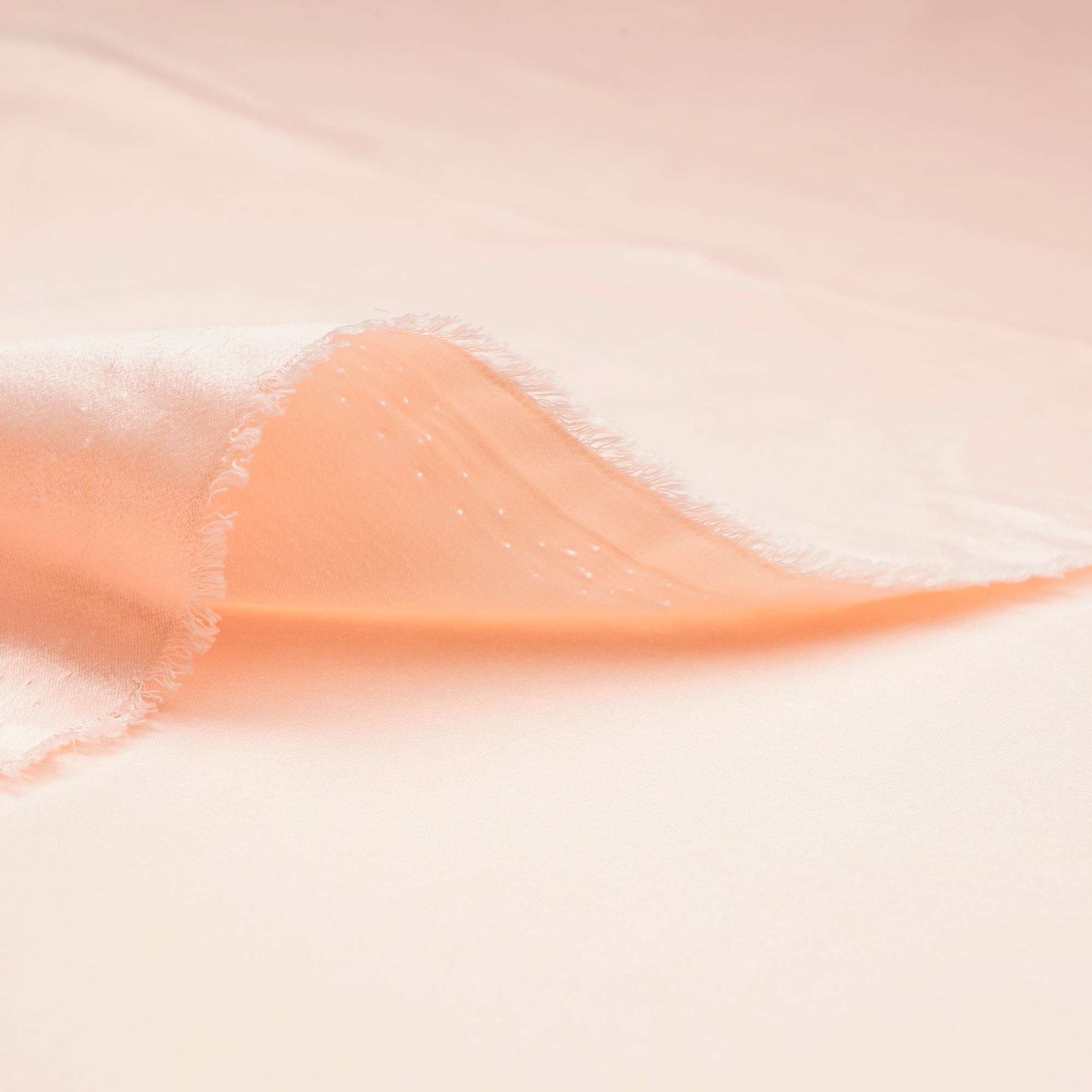 Pale Peach Solid Dyed Imported Velvet Satin Fabric (60" Width)
