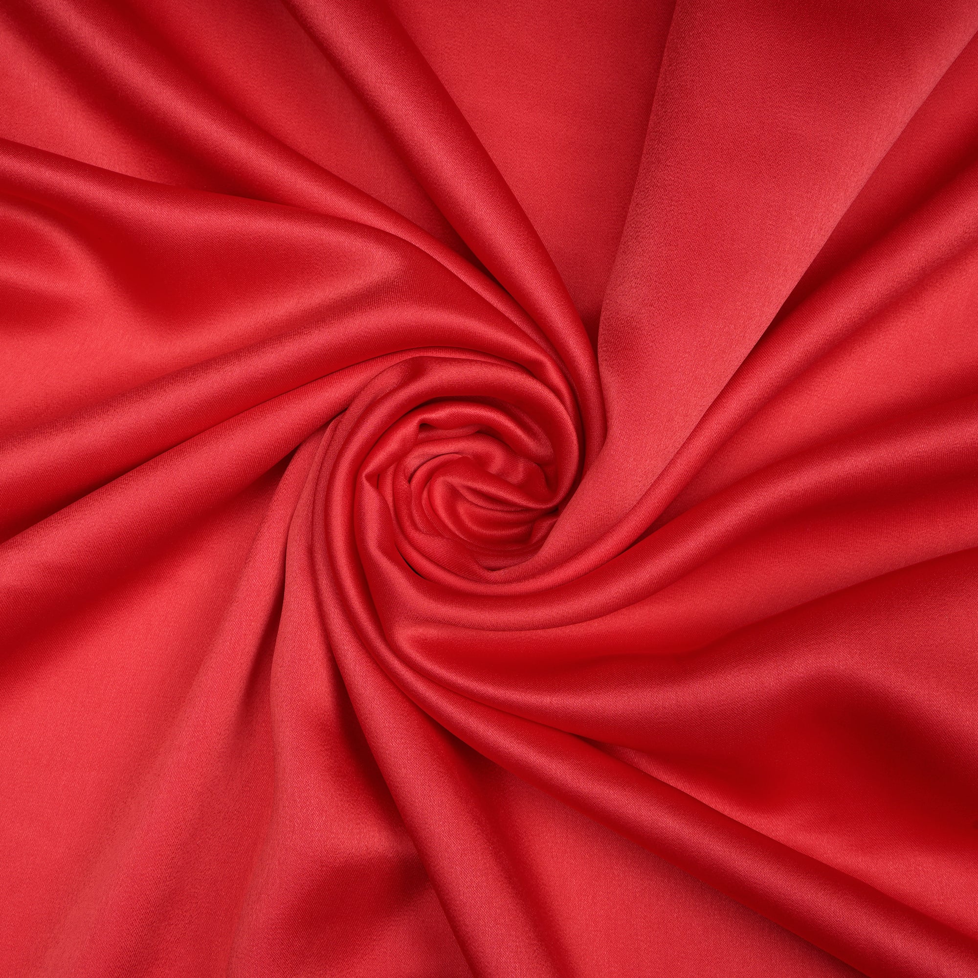 Tomato Solid Dyed Imported Velvet Satin Fabric (60" Width)