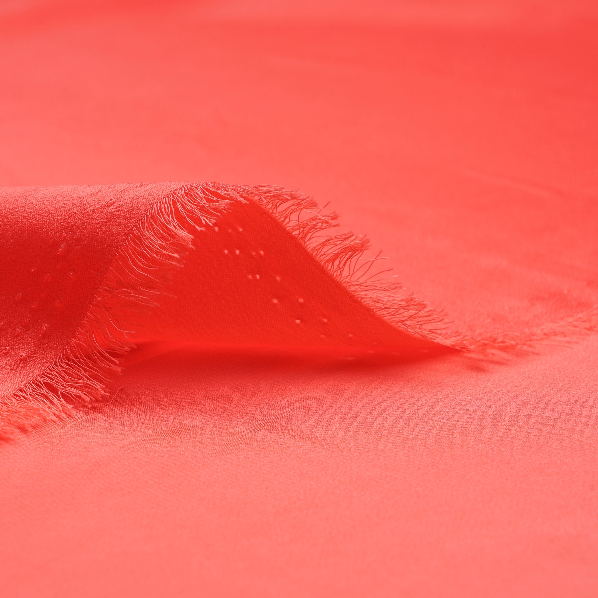 Rouge Red Solid Dyed Imported Velvet Satin Fabric (60" Width)