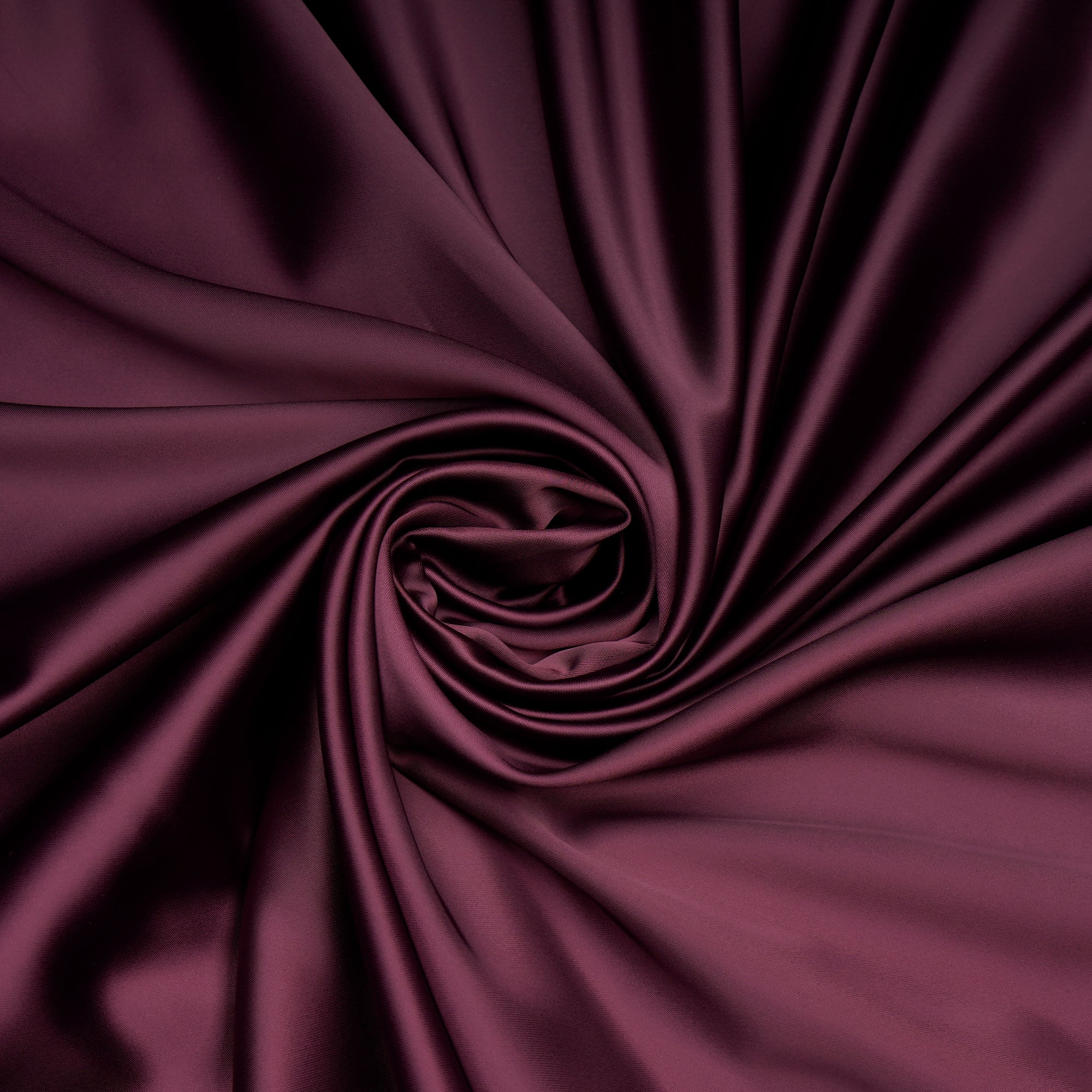 Burgundy Solid Dyed Imported Duchess Satin Fabric (60" Width)