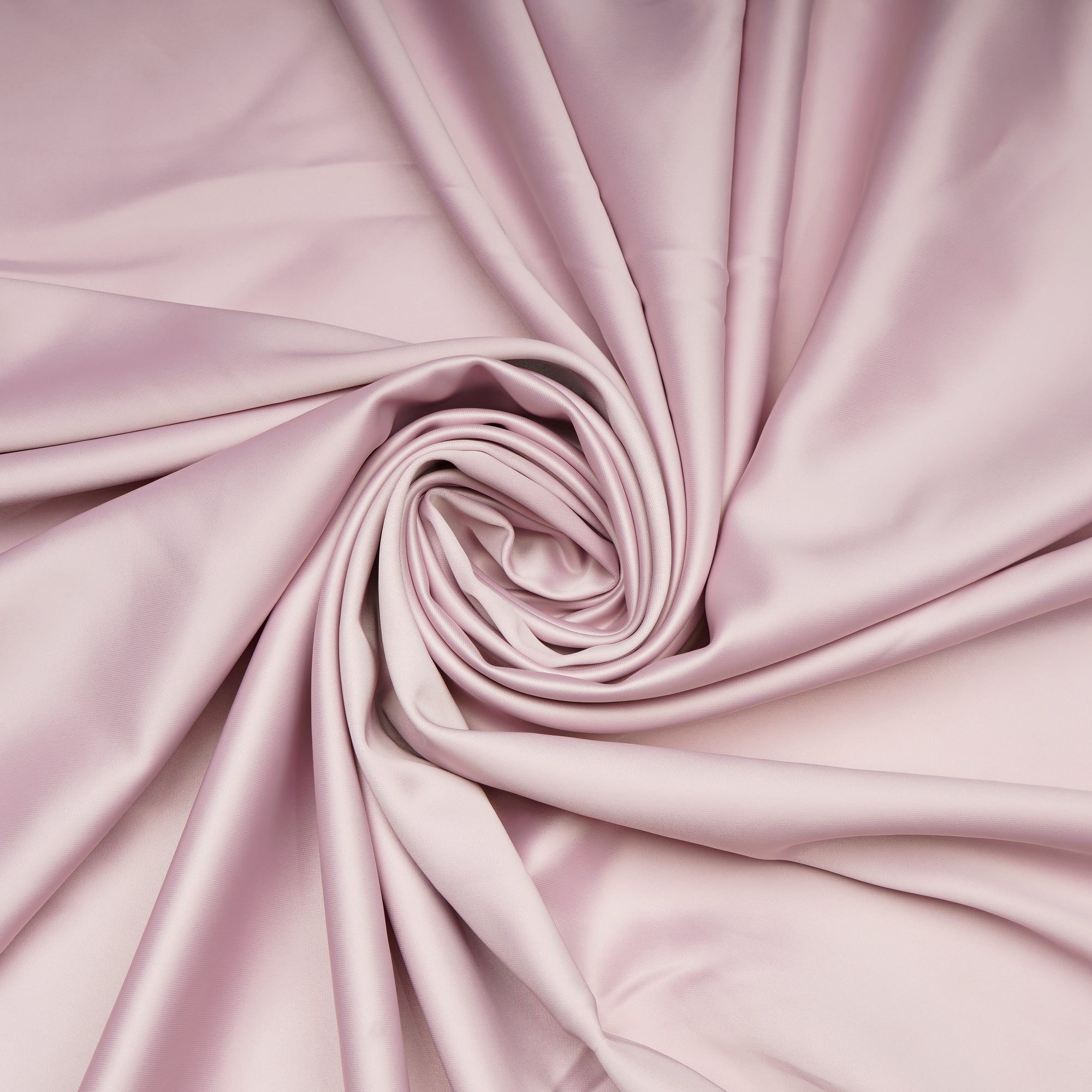 Pale Lilac Solid Dyed Imported Duchess Satin Fabric (60" Width)