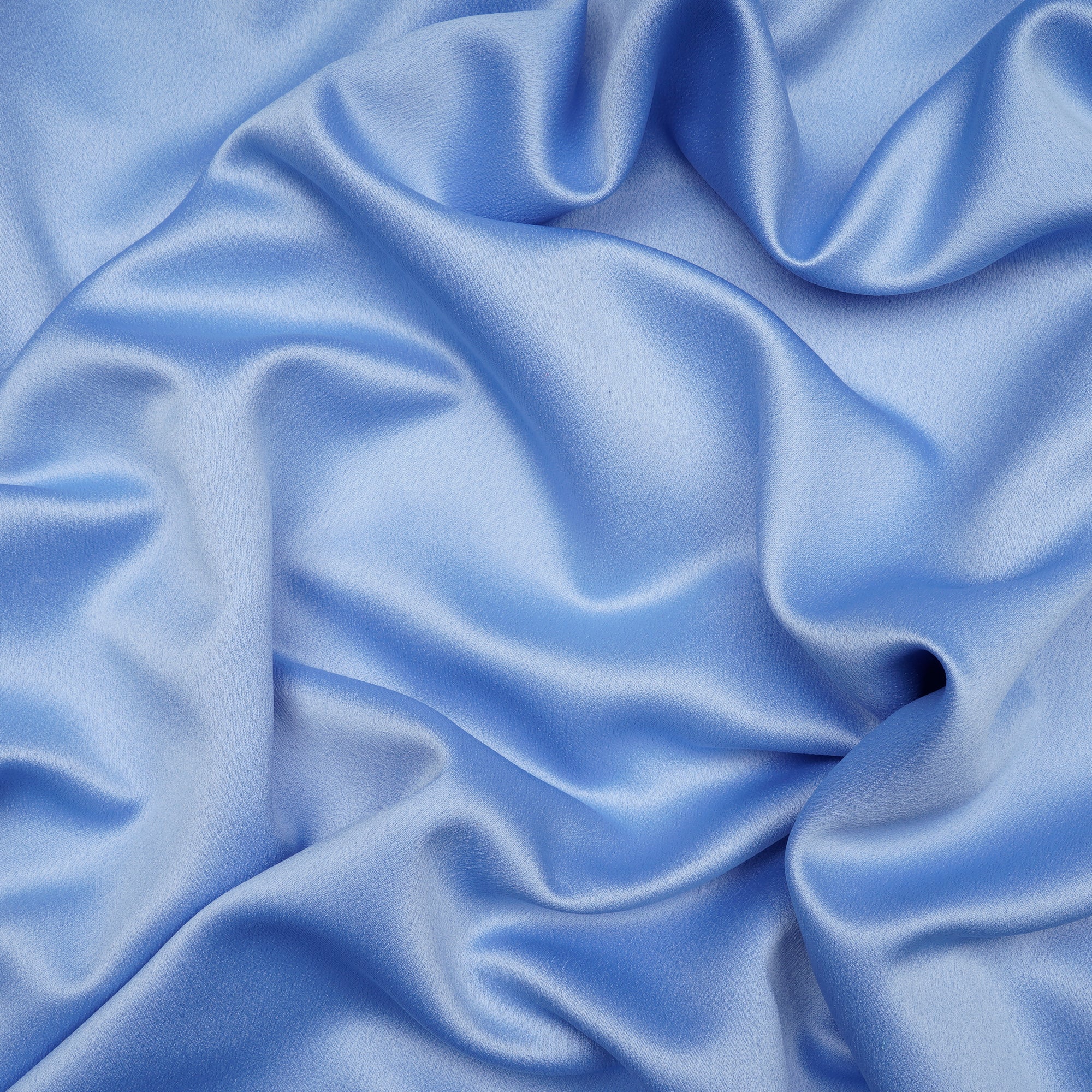 Frozen Fjord Solid Dyed Imported Versace Crepe Fabric (60" Width)
