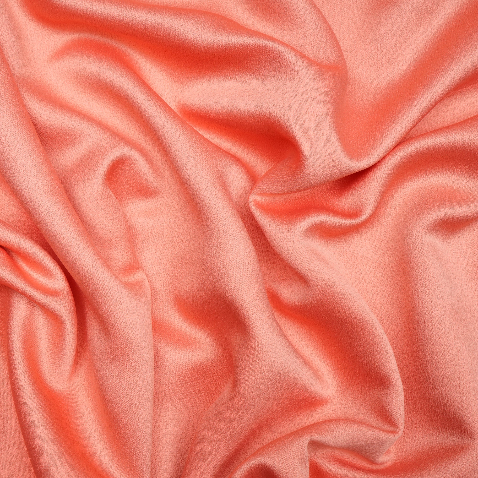 Peach pink Solid Dyed Imported Versace Crepe Fabric (60" Width)