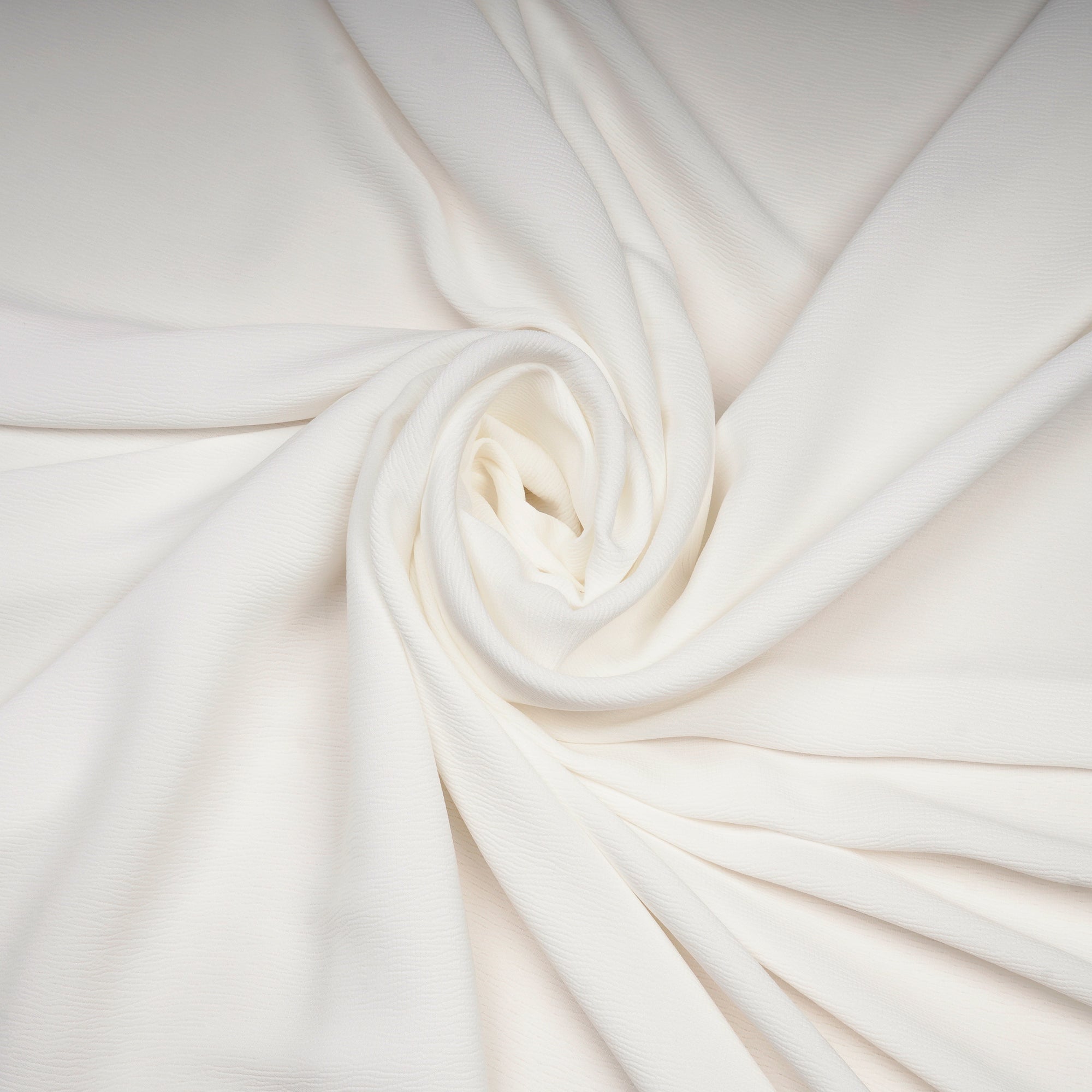 White Solid Dyed Imported Cocktail Satin Fabric (60" Width)