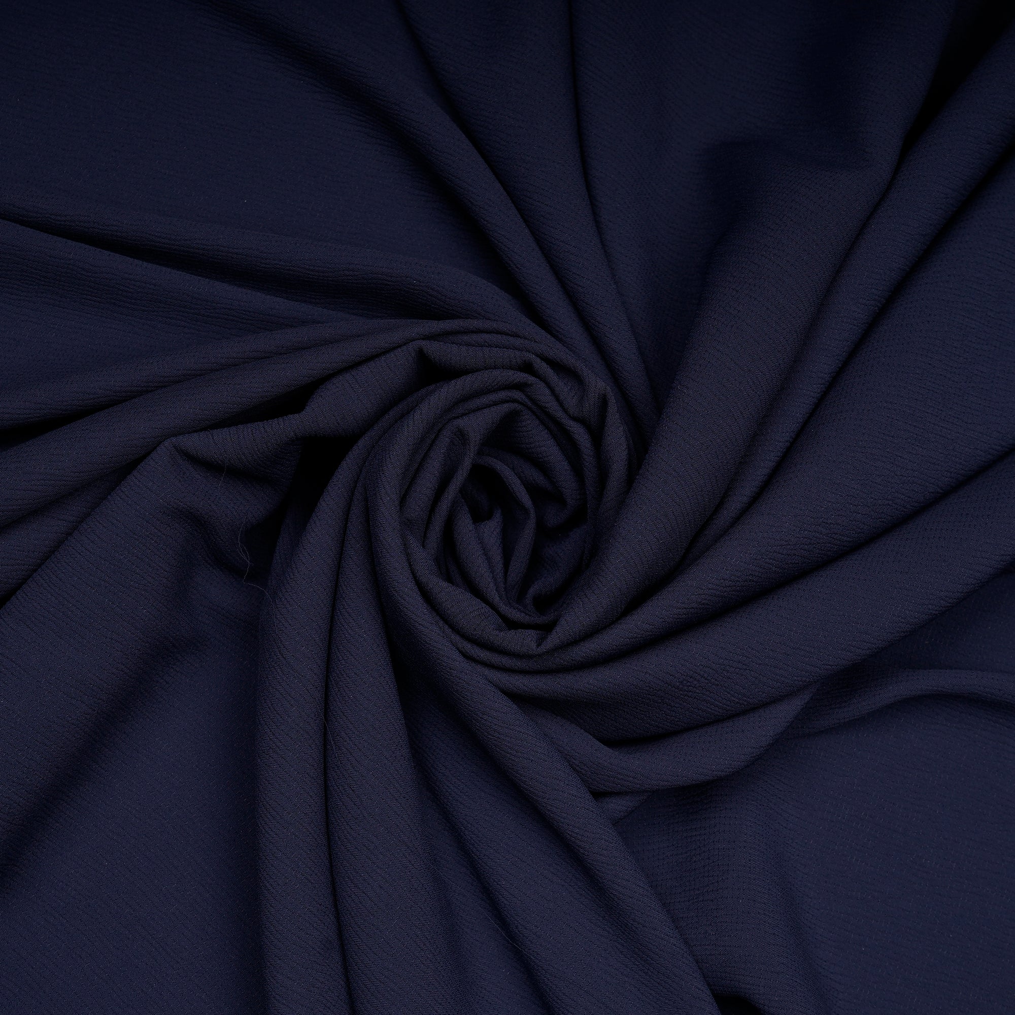 Dark Blue Solid Dyed Imported Cocktail Satin Fabric (60" Width)