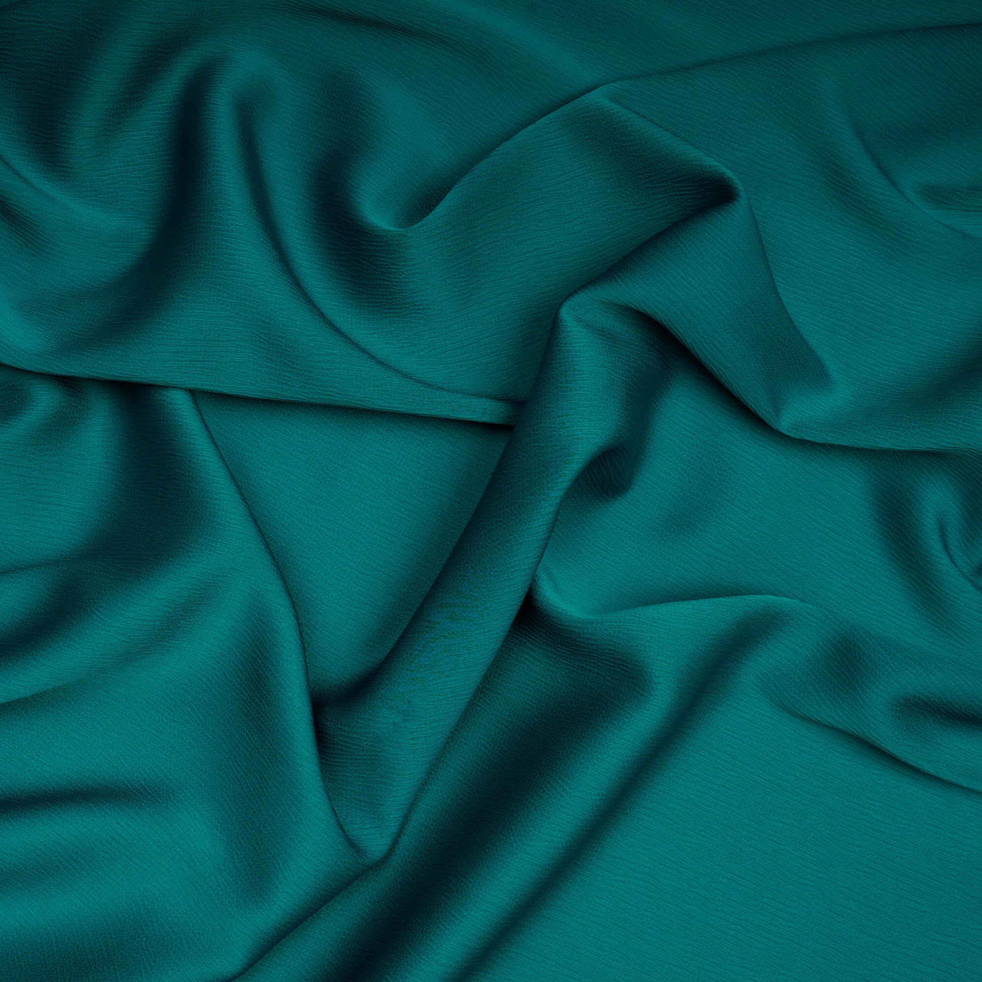 Proud Peacock Solid Dyed Imported Cocktail Satin Fabric (60" Width)