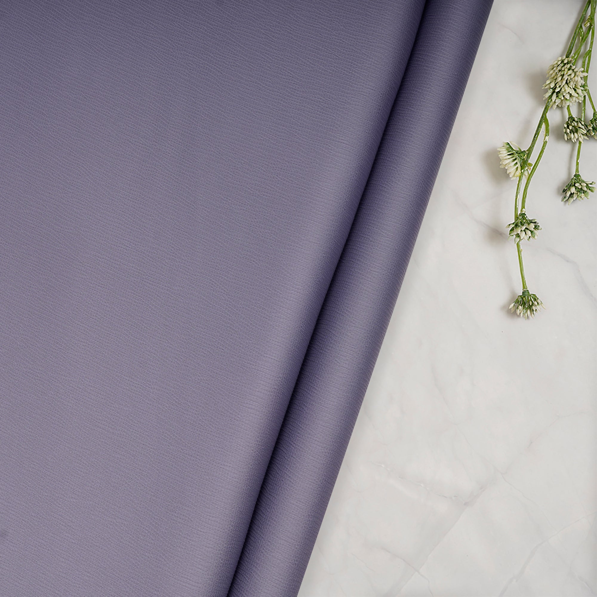 Lavender Grey Solid Dyed Imported Cocktail Satin Fabric (60" Width)