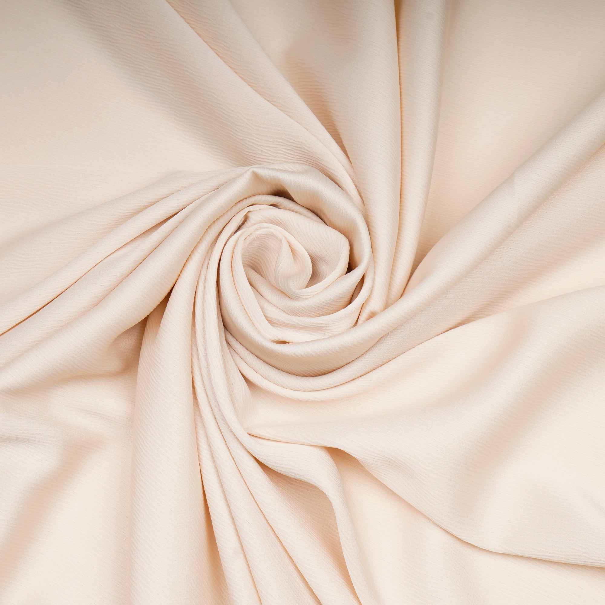 Off White Solid Dyed Imported Cocktail Satin Fabric (60" Width)
