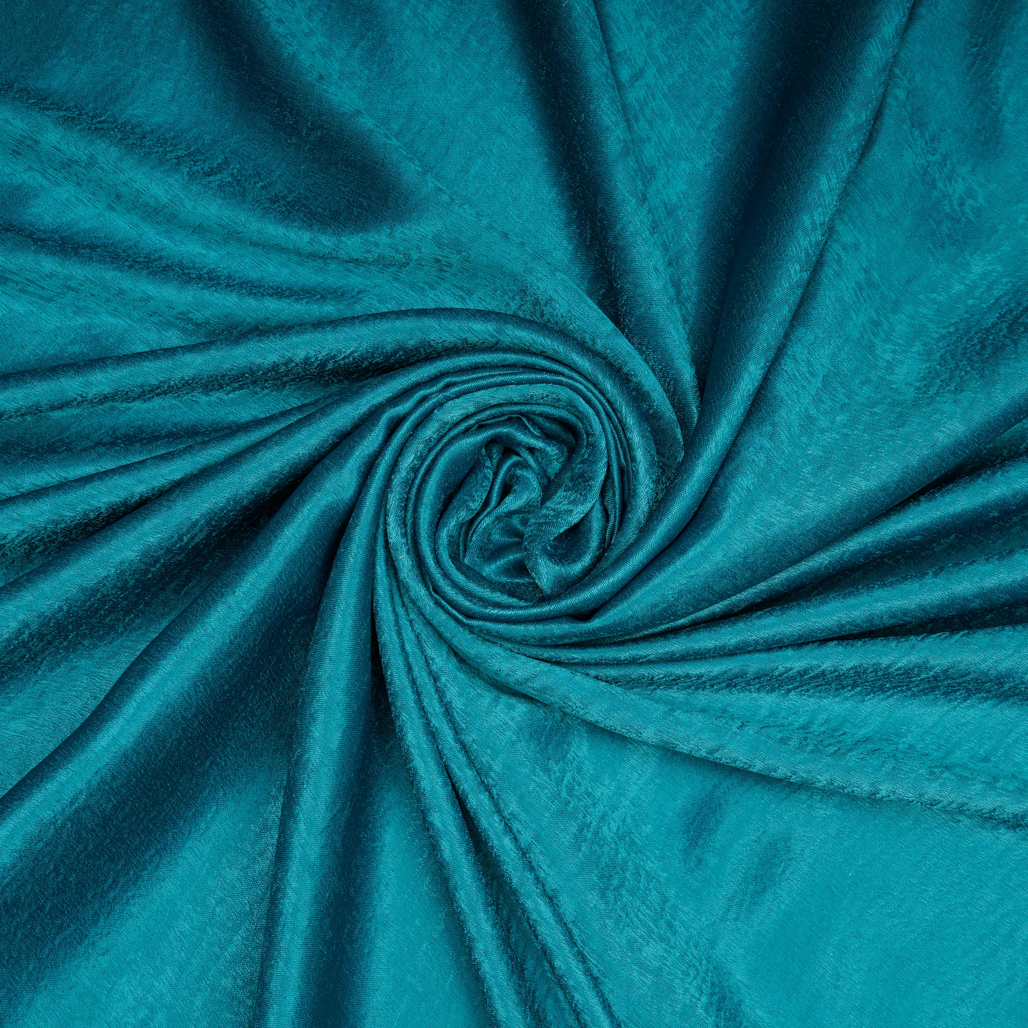 Lake Blue Solid Dyed Imported Sandwash Satin Fabric (60" Width)