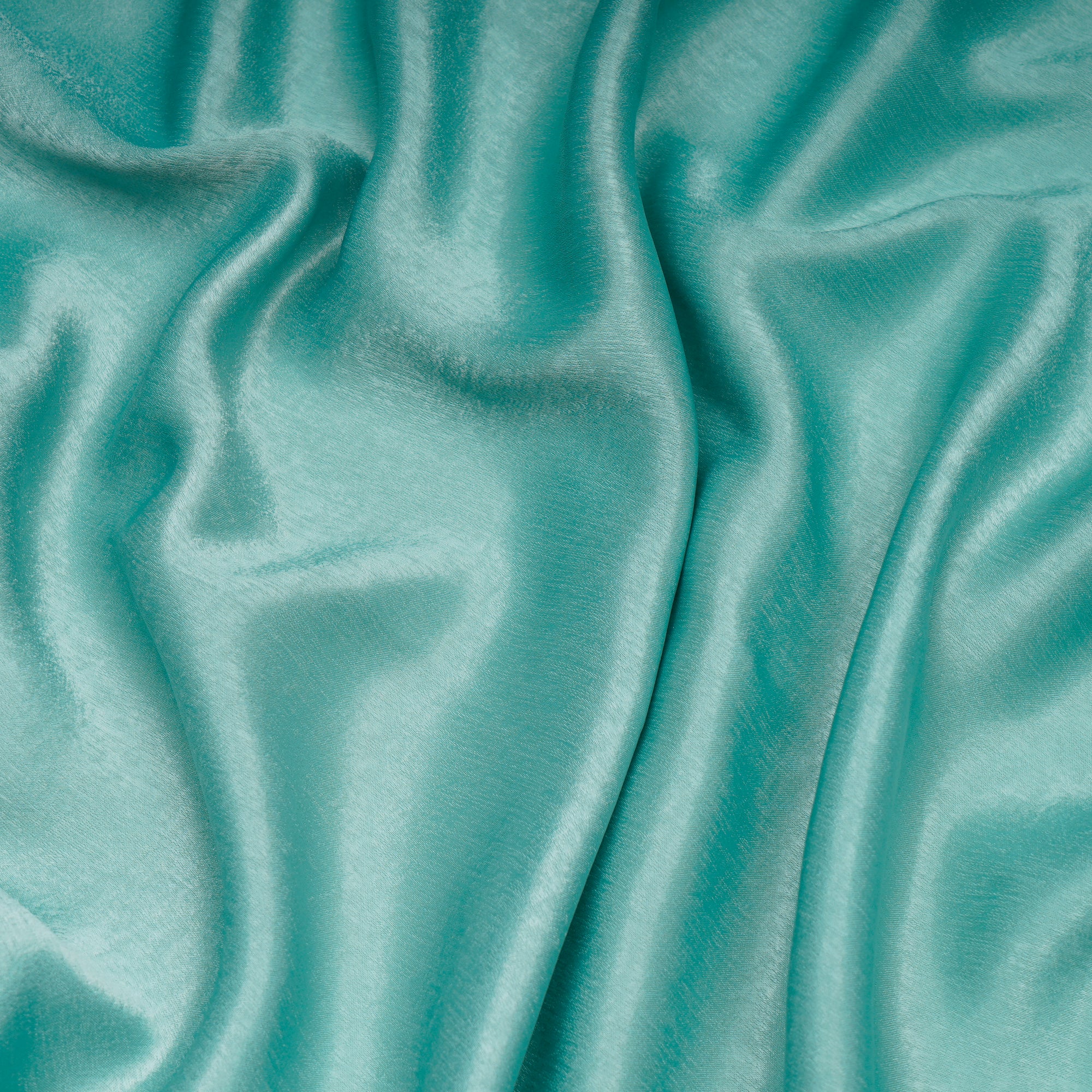 Ocean Wave Solid Dyed Imported Sandwash Satin Fabric (60" Width)
