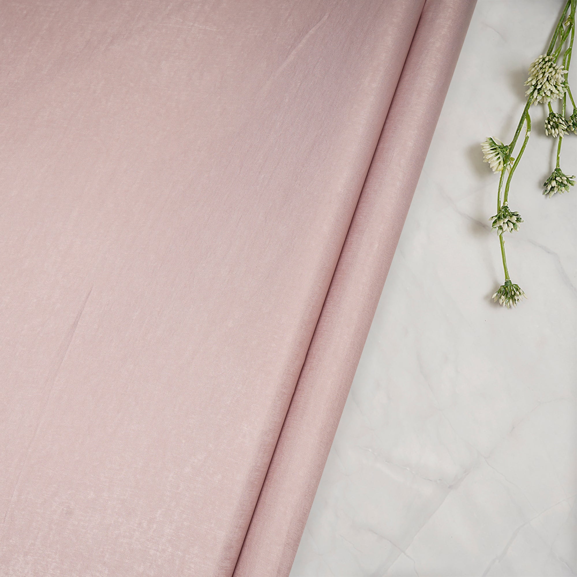 Rose Smoke Solid Dyed Imported Sandwash Satin Fabric (60" Width)
