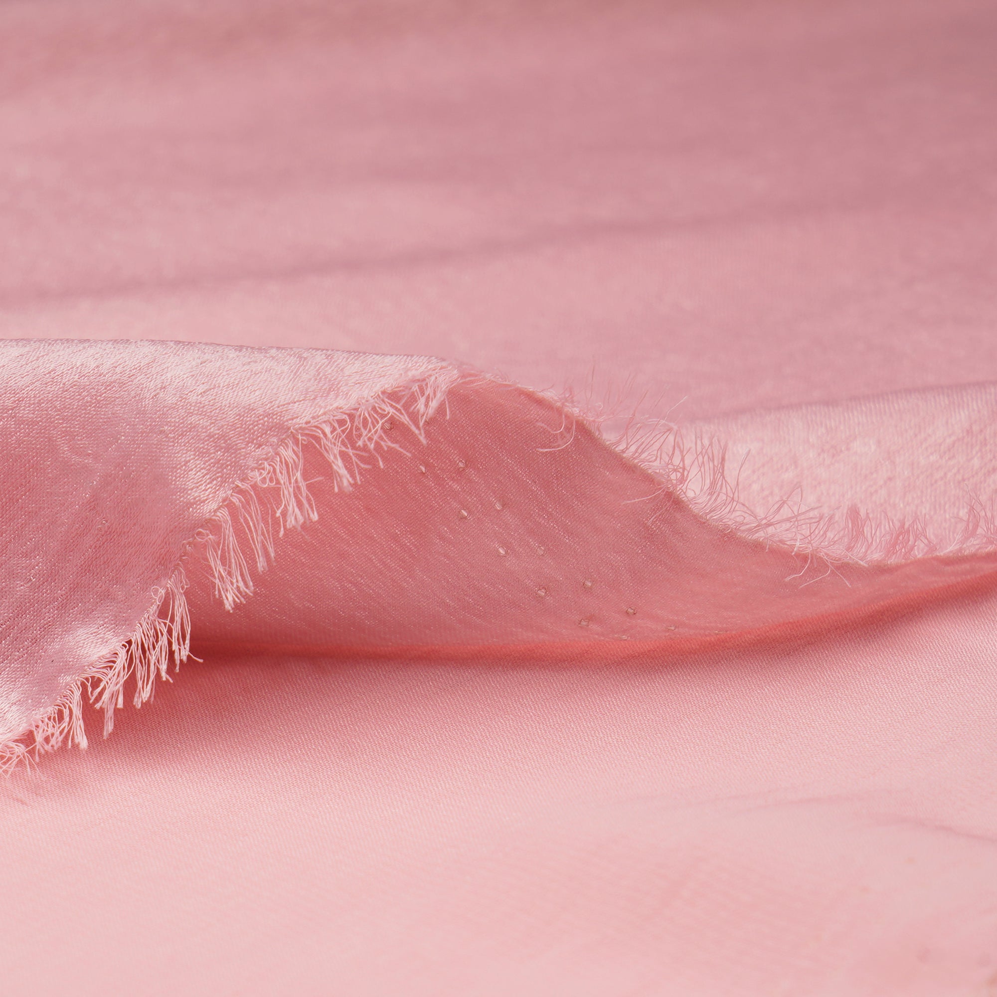 Baby Pink Solid Dyed Imported Sandwash Satin Fabric (60" Width)