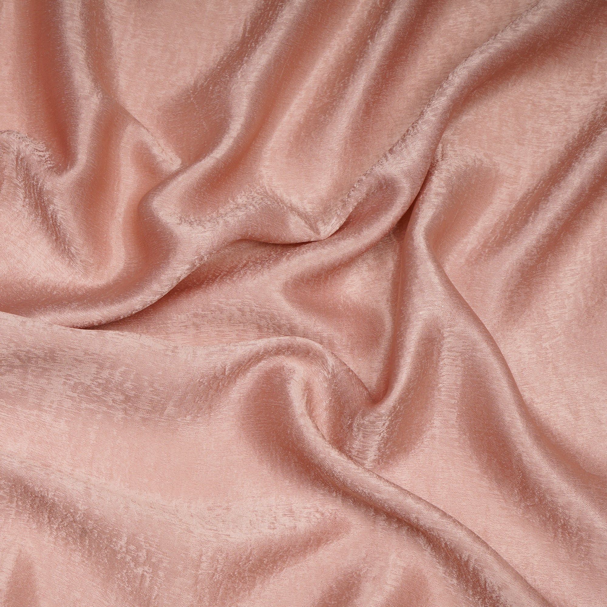 Peach Solid Dyed Imported Sandwash Satin Fabric (60" Width)