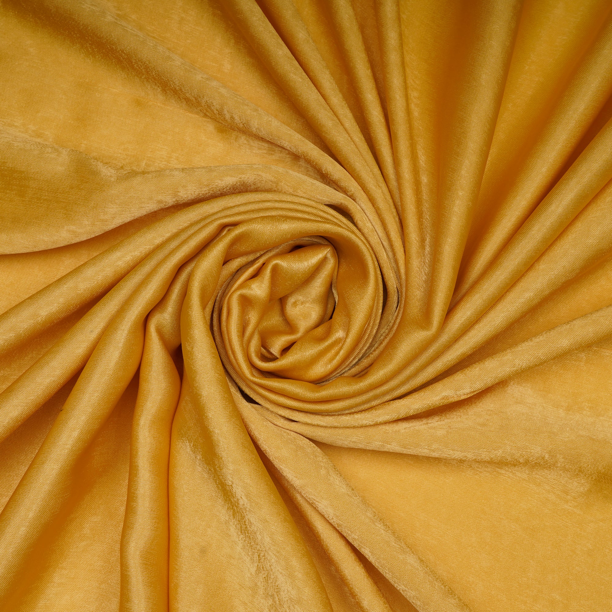 Old Gold Solid Dyed Imported Sandwash Satin Fabric (60" Width)