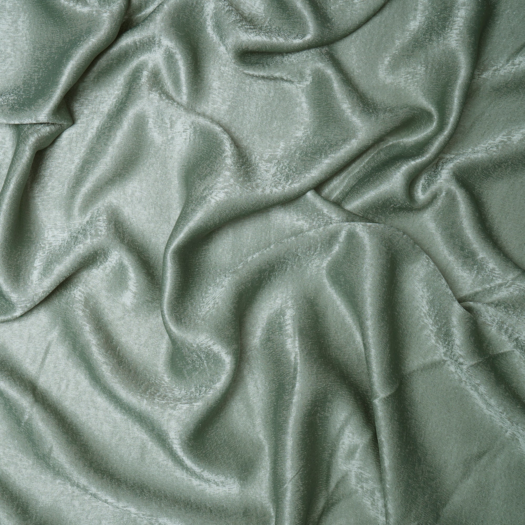 Laurel Green Solid Dyed Imported Sandwash Satin Fabric (60" Width)