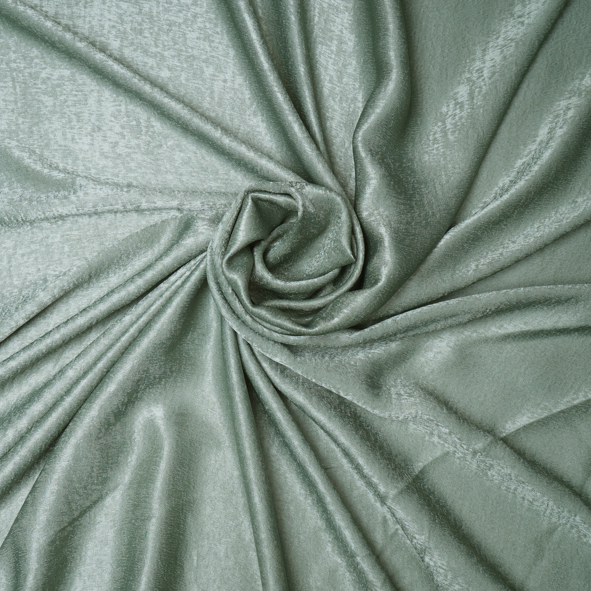 Laurel Green Solid Dyed Imported Sandwash Satin Fabric (60" Width)