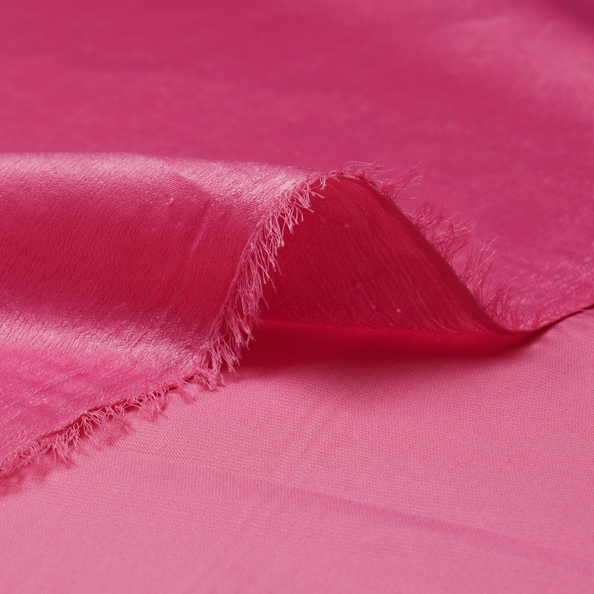 Bubblegum Solid Dyed Imported Sandwash Satin Fabric (60" Width)