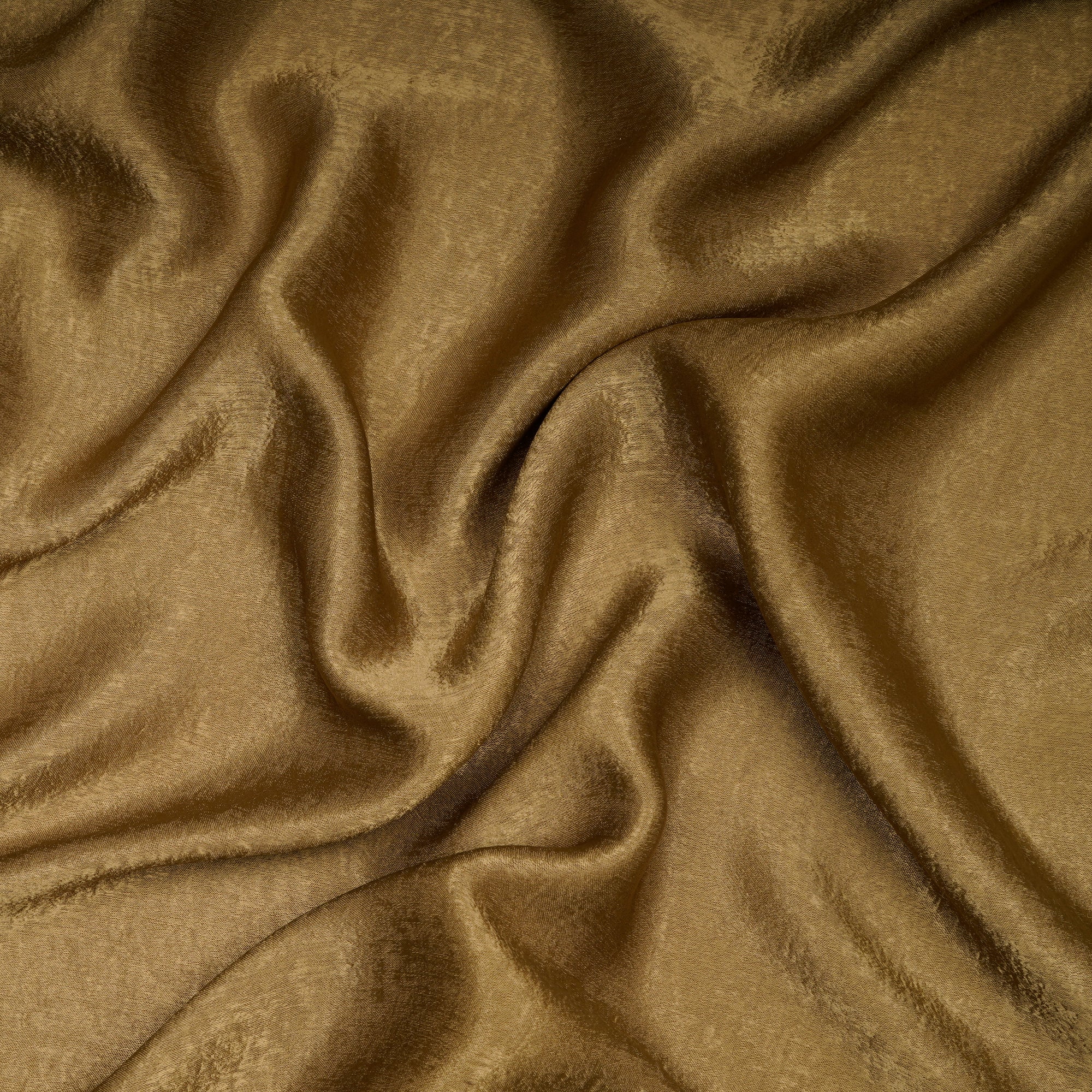 Ecru Olive Solid Dyed Imported Sandwash Satin Fabric (60" Width)