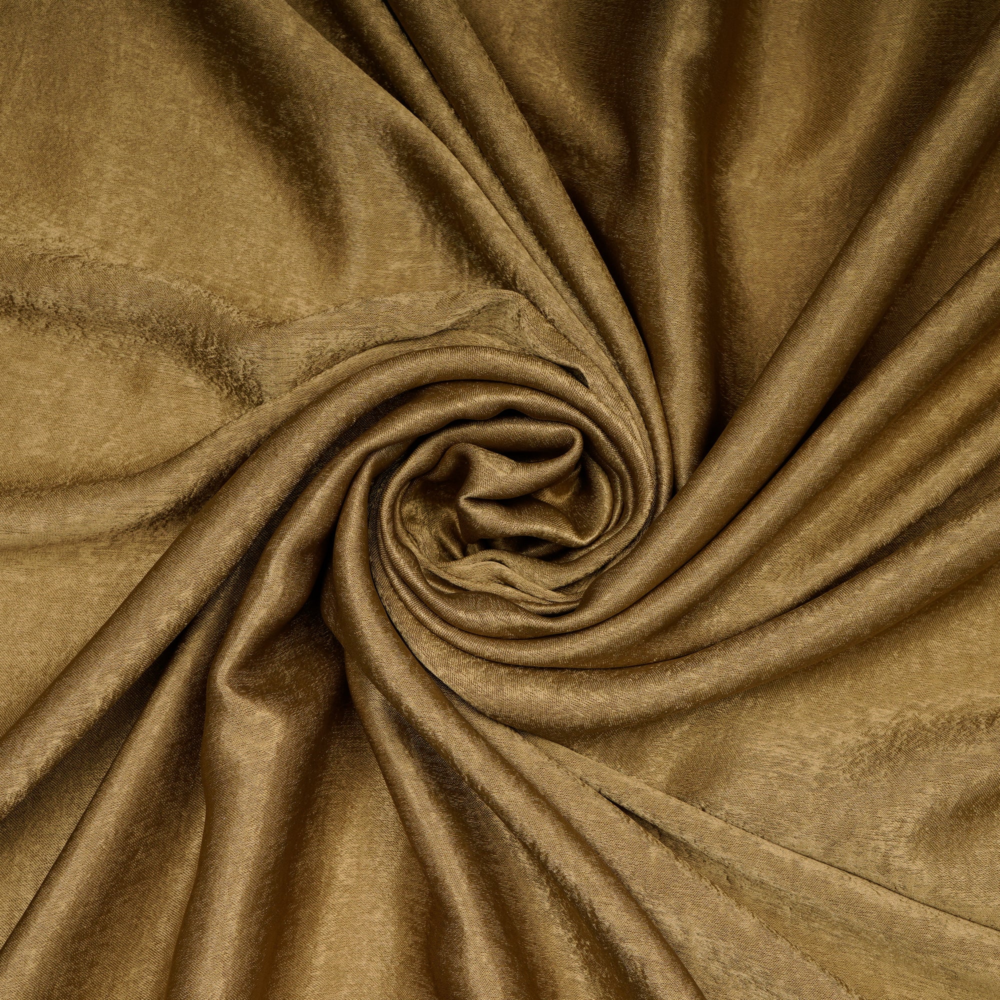 Ecru Olive Solid Dyed Imported Sandwash Satin Fabric (60" Width)