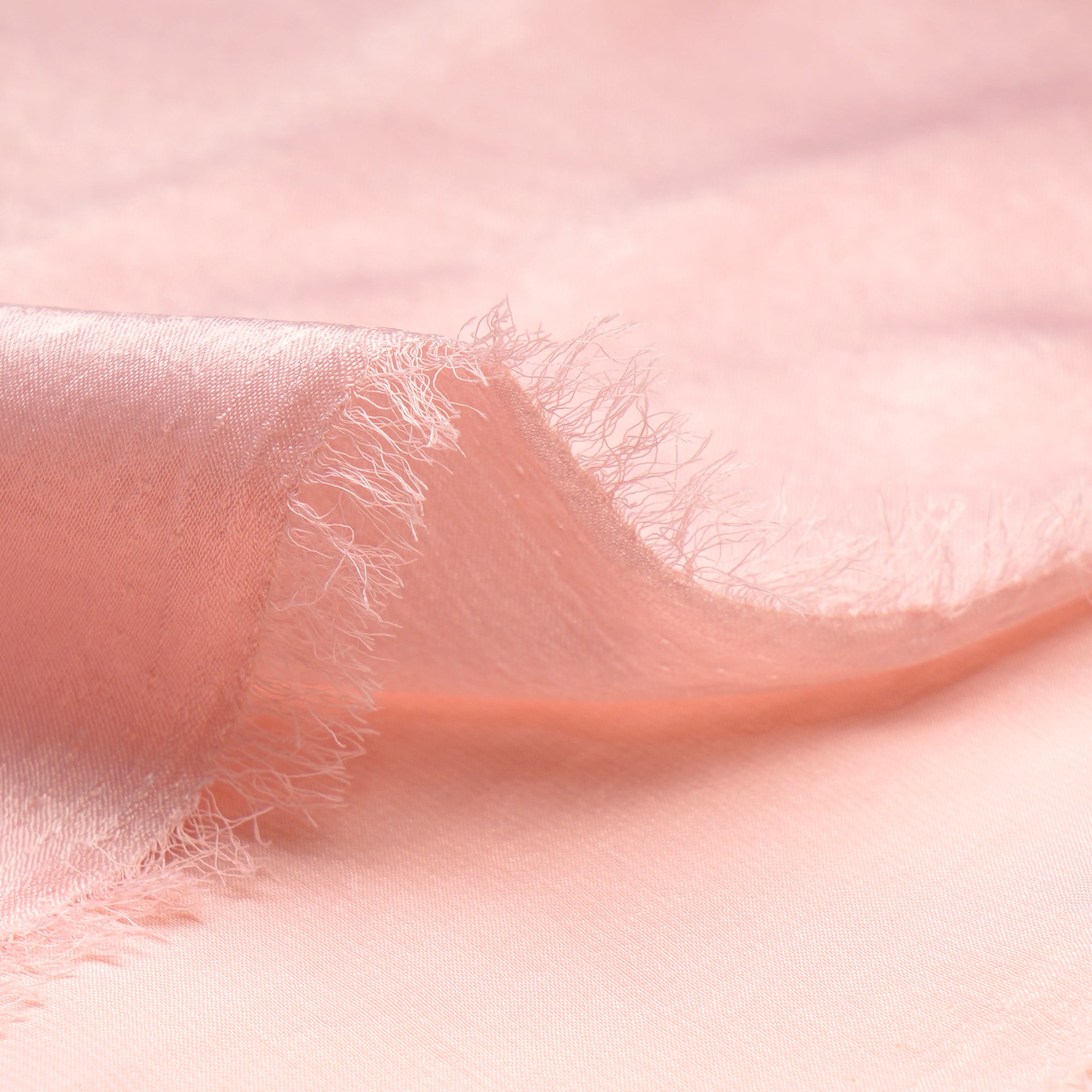 Cloud Pink Solid Dyed Imported Sandwash Satin Fabric (60" Width)