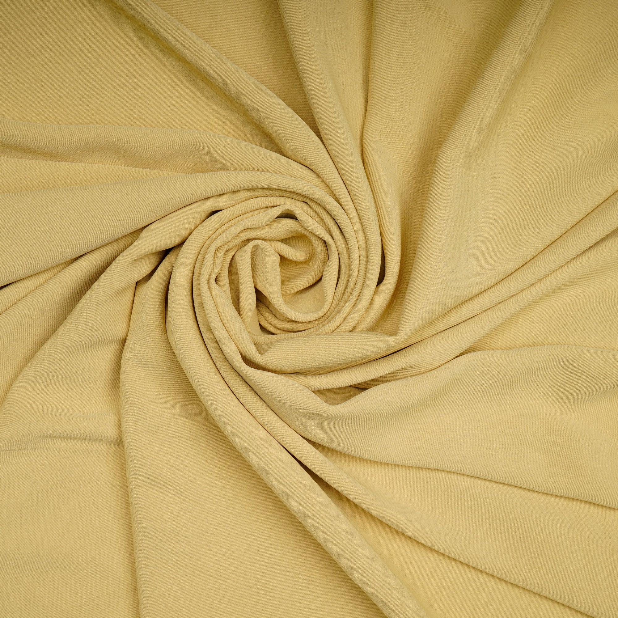 Pastel Yellow Solid Dyed Imported Mesh Twill Satin Fabric (60" Width)