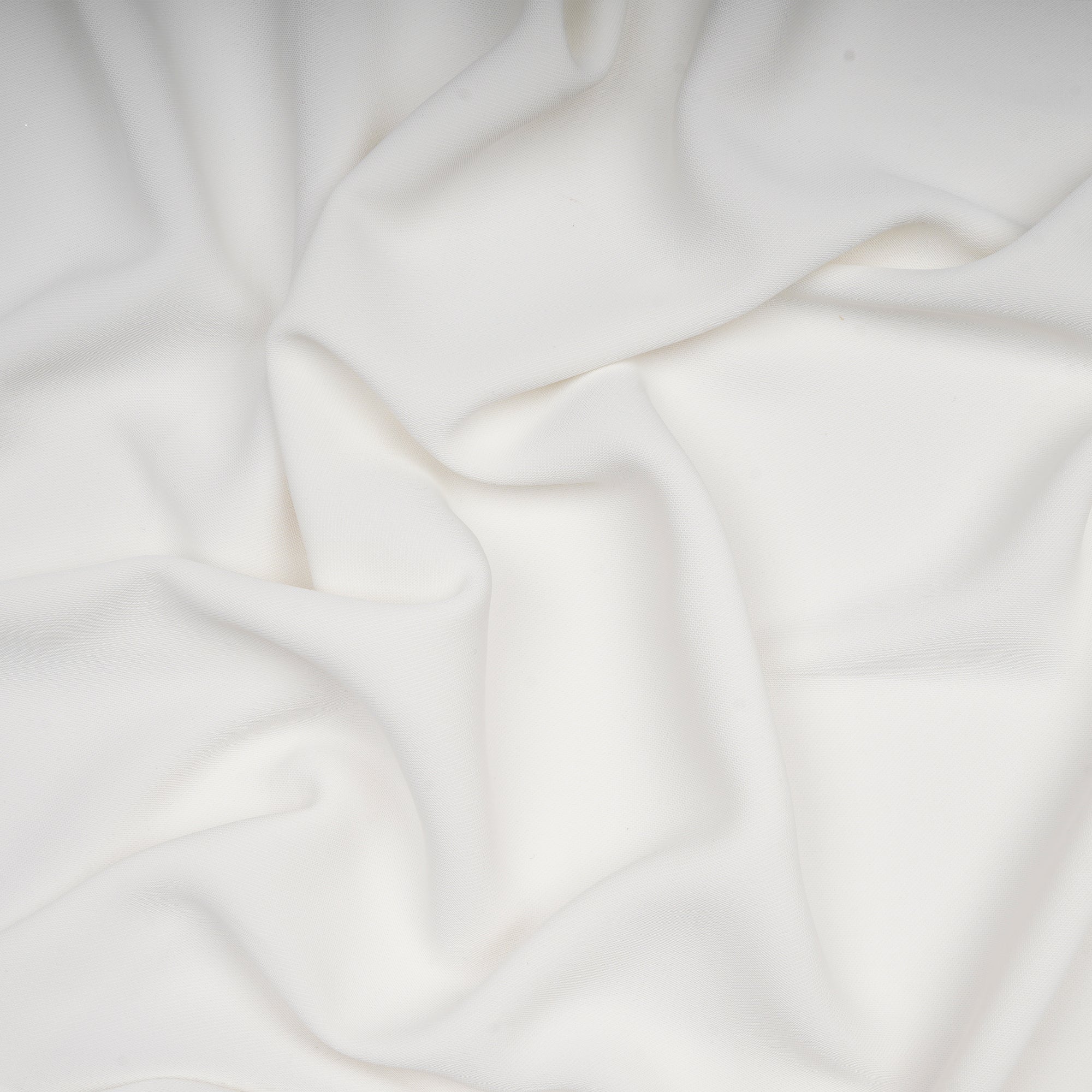 White Solid Dyed Imported Mesh Twill Satin Fabric (60" Width)