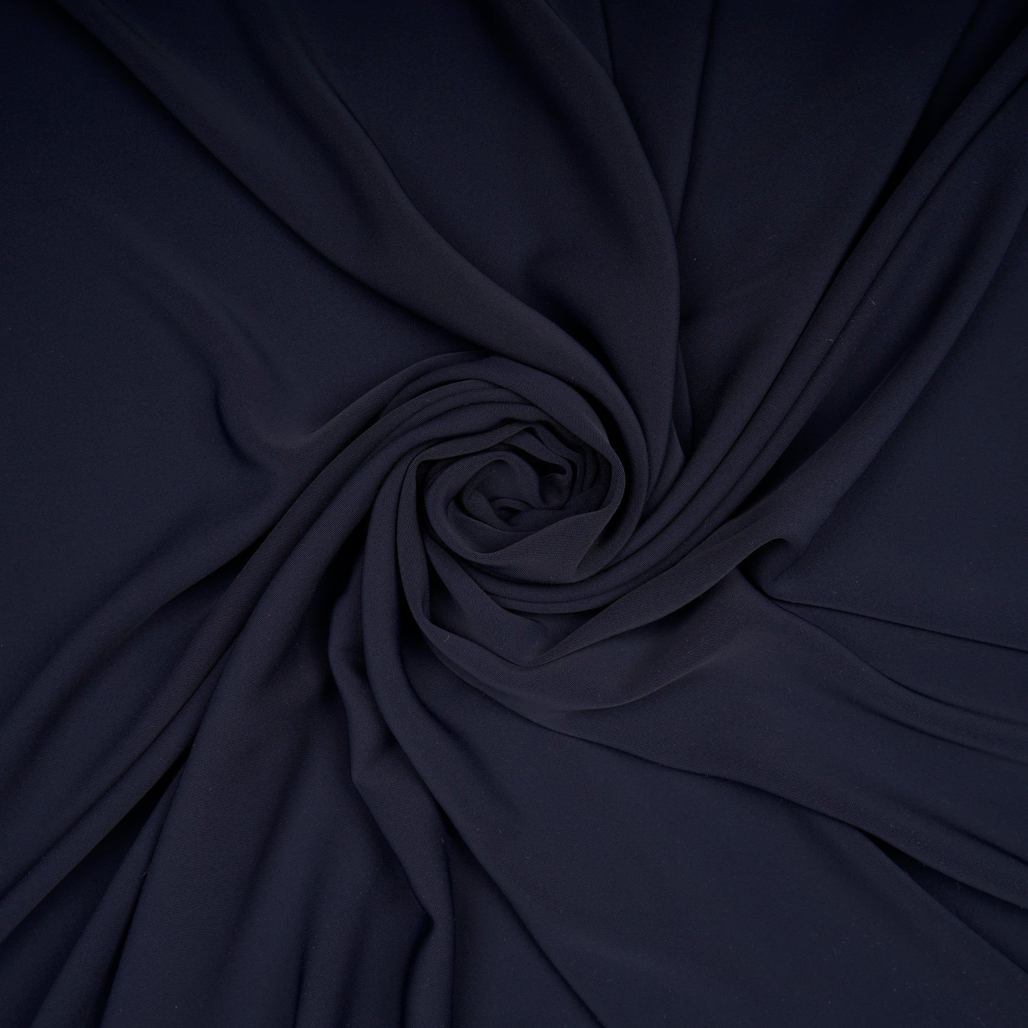 Deep Blue Solid Dyed Imported Mesh Twill Satin Fabric (60" Width)